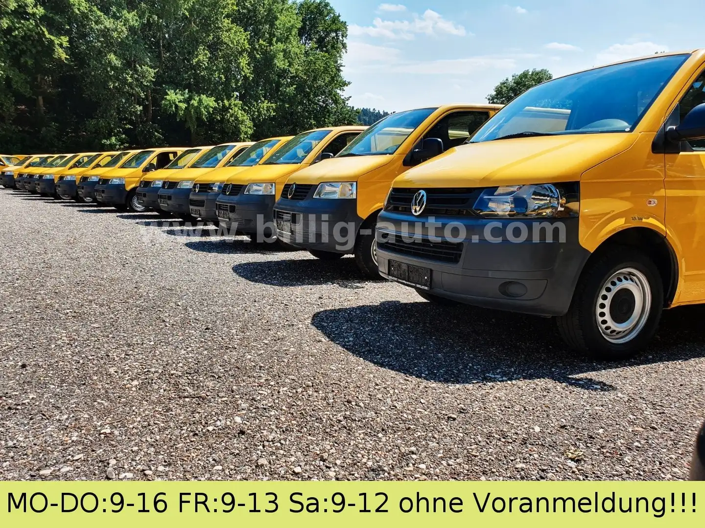 Volkswagen T5 Transporter 2.0TDI EU5*2xSchiebetüre*1.Hand* Gelb - 1