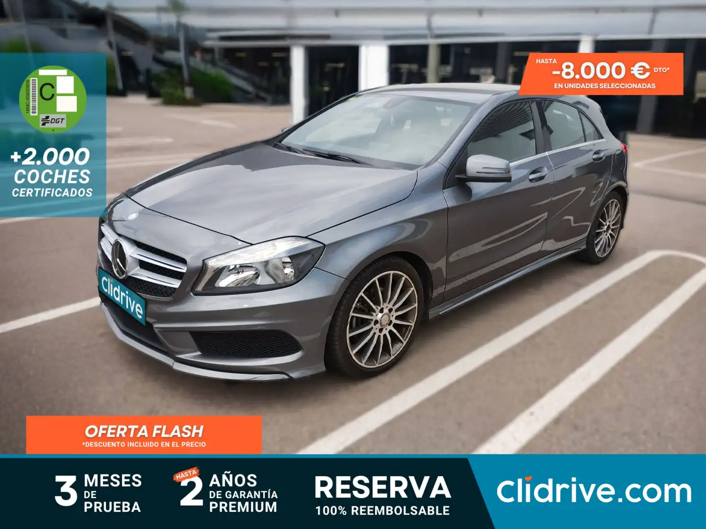 Mercedes-Benz A 200 200CDI BE AMG Line Gris - 1