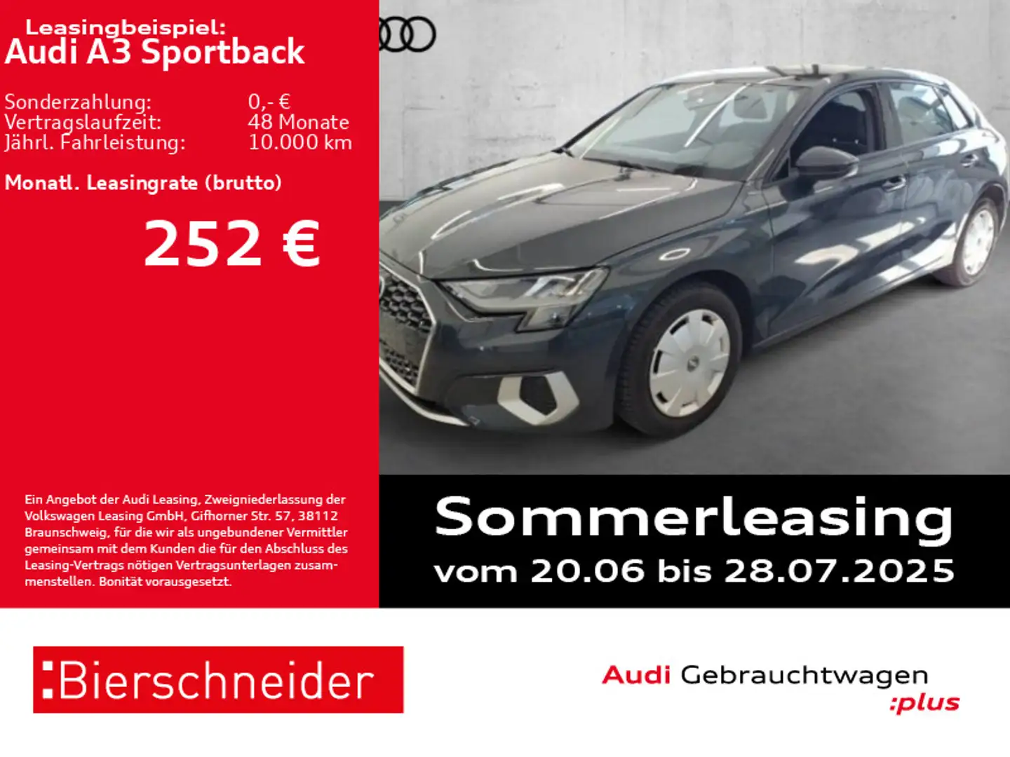 Audi A3 Sportback 35 TFSI advanced GRA PDC SHZ VC 5J-GAR Grau - 1