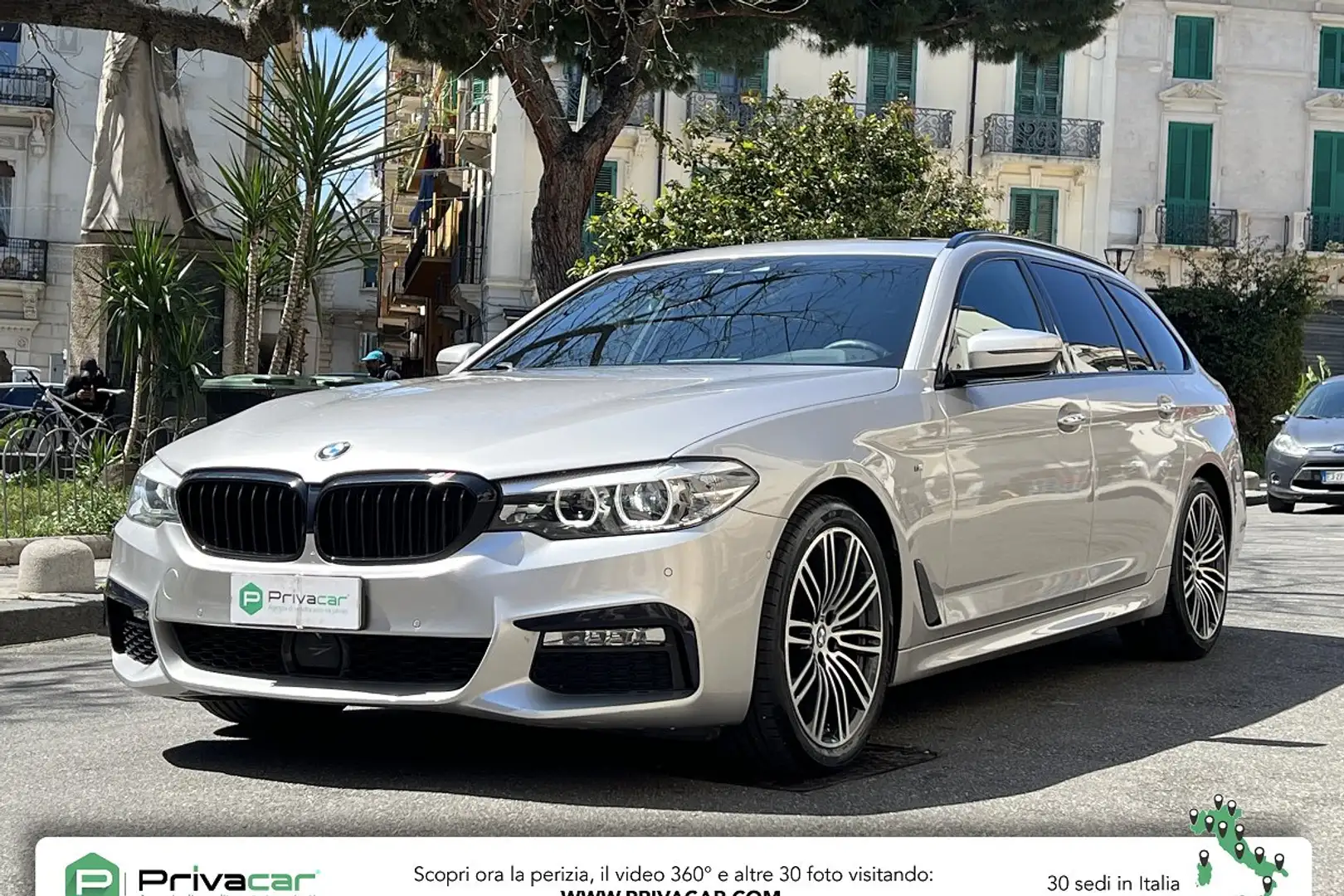 BMW 520 520d xDrive Touring Msport Argento - 1