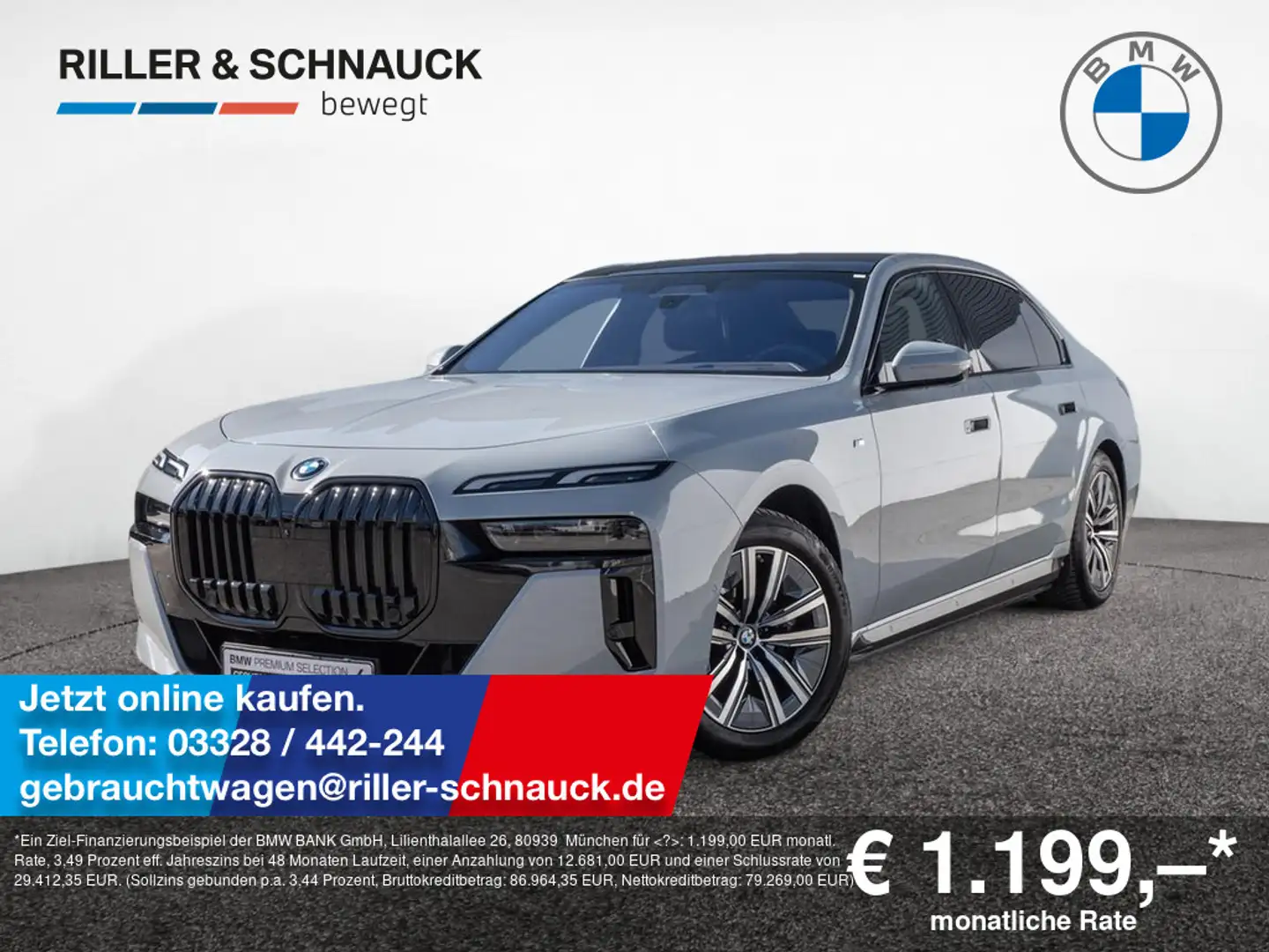 BMW i7 xDrive 60 M-Sport Pro AUTOMATIC DOORS+CONN Gri - 1