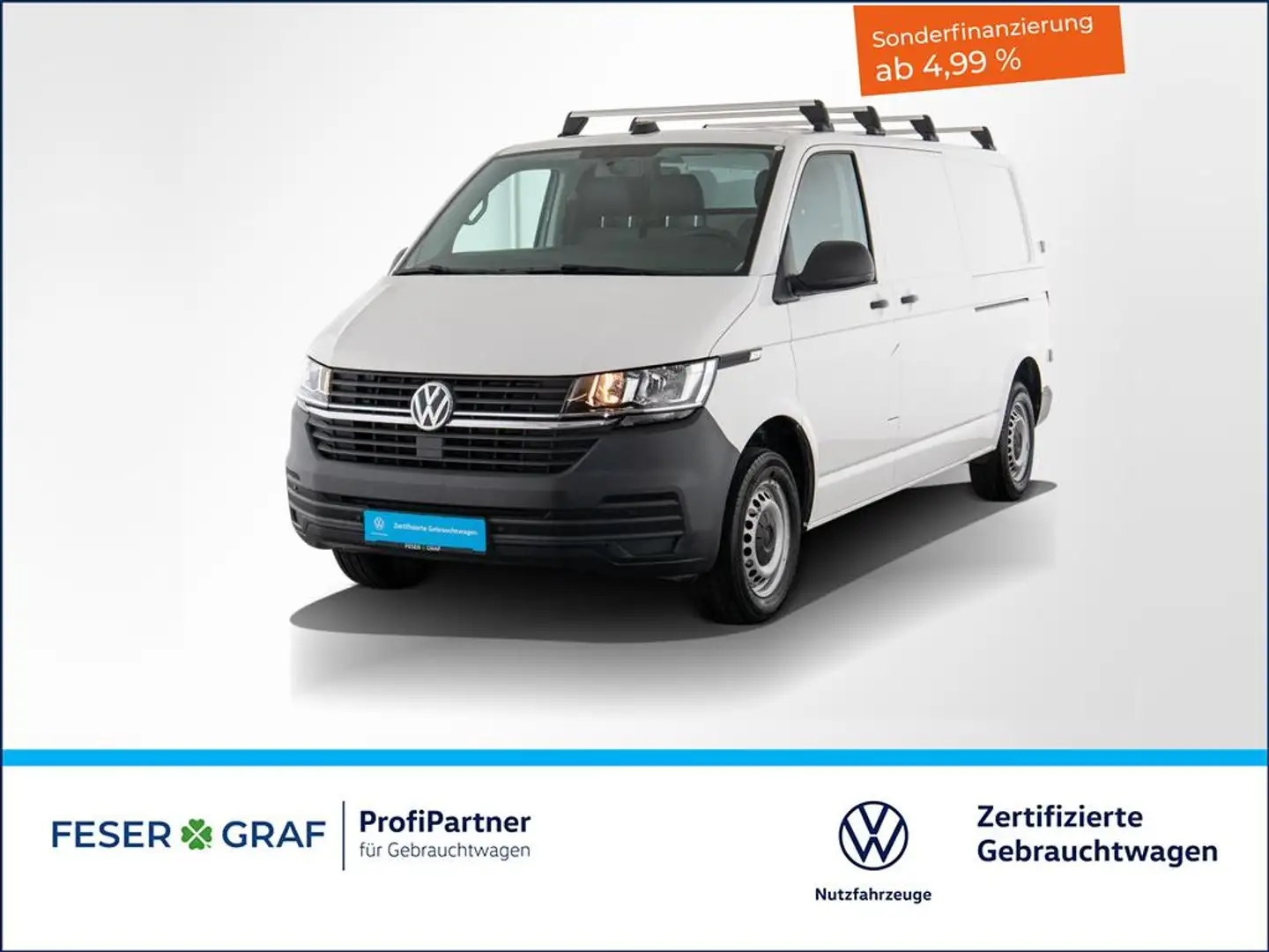 Volkswagen T6.1 Transporter 6.1 Kasten 2.0 TDI LR Standheizung Weiß - 1