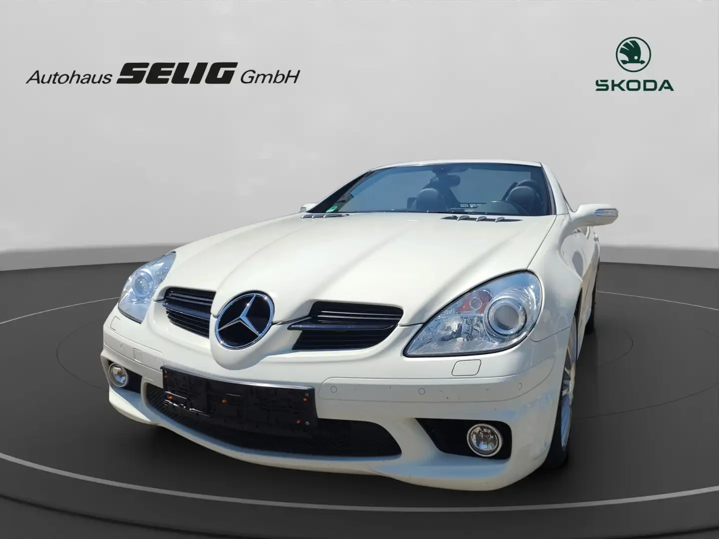 Mercedes-Benz SLK 55 AMG Driver Package 280 km/h, Unfallfrei,C Blanc - 1