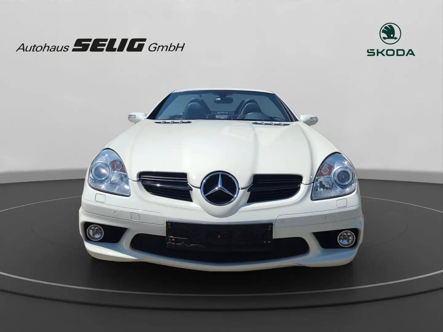 Mercedes-Benz SLK 55 AMG Driver Package 280 km/h, Unfallfrei,C Blanc - 2