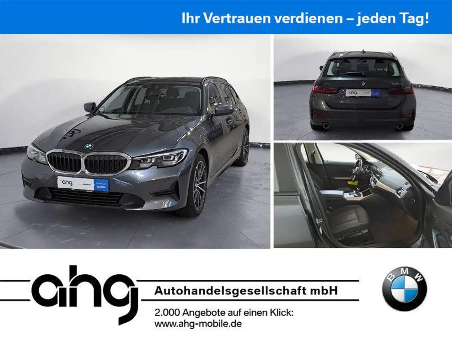 BMW 320 d xDrive Touring Automatic Bluetooth Klima DP Grau - 1