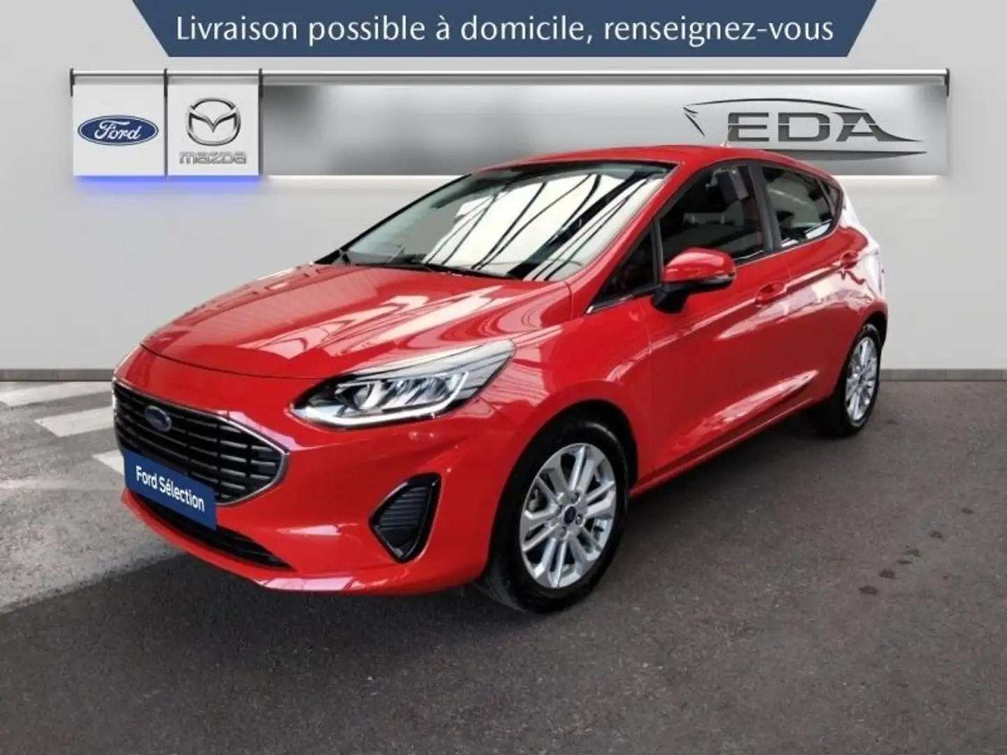 Ford Fiesta 1.0 Flexifuel 95ch Titanium Business 5p Rouge - 1