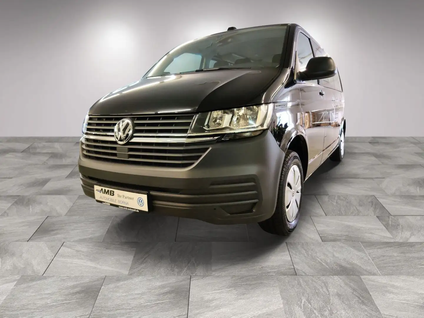 Volkswagen T6.1 Kombi LR 2.0 TDI DSG/Lang/Nav/AHK-Vorb./9-S Zwart - 2