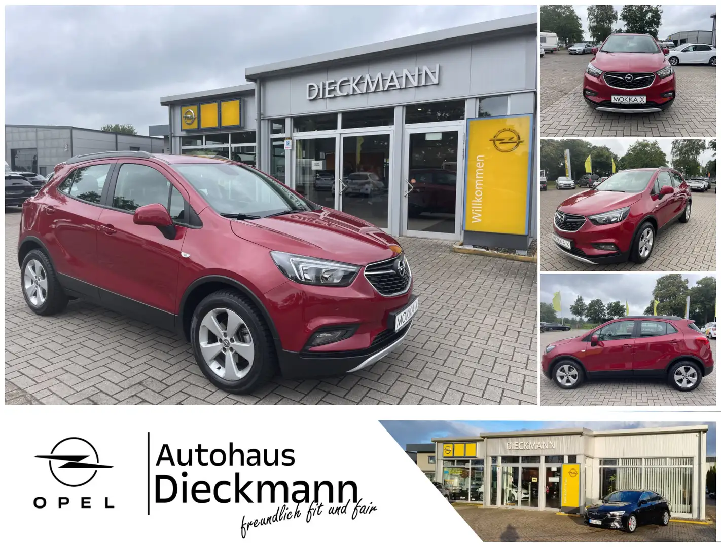 Opel Mokka X 1.4 Edition AHK PDC V/H LM IntelliLink Rojo - 1