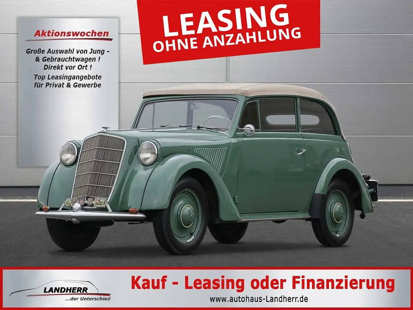 Opel Olympia Cabrio Verde - 1