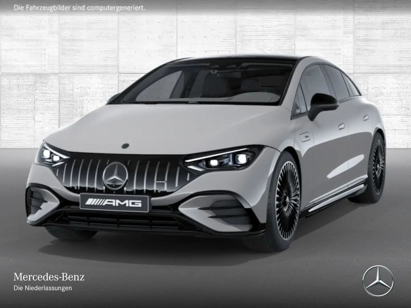 Mercedes-Benz EQE 53 AMG 4M Driversp Fahrass Airmat Pano Distr. Grau - 2