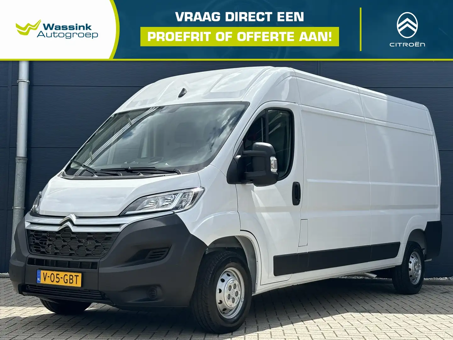 Citroen Jumper 3,5T L3H2 2.2 BlueHDi 140pk | Navigatie | Climate Wit - 1