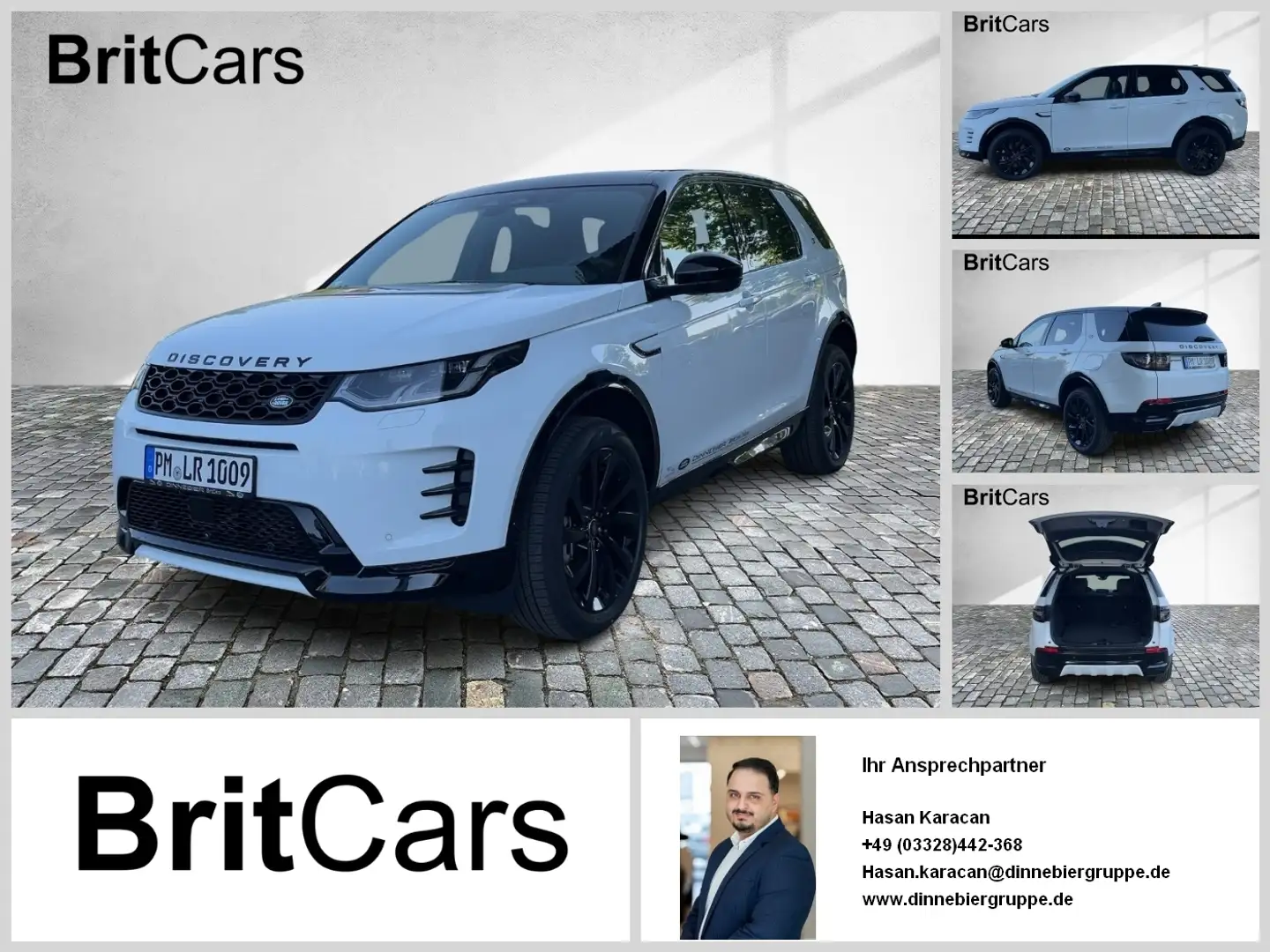 Land Rover Discovery Sport P300e Dynamic SE 360 SpurH SD Blanco - 1