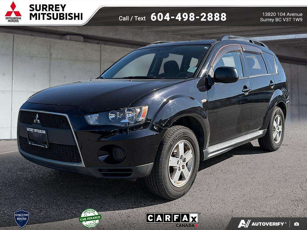 Black 2010 Mitsubishi Outlander SUV / Crossover Front-Wheel Drive Automatic