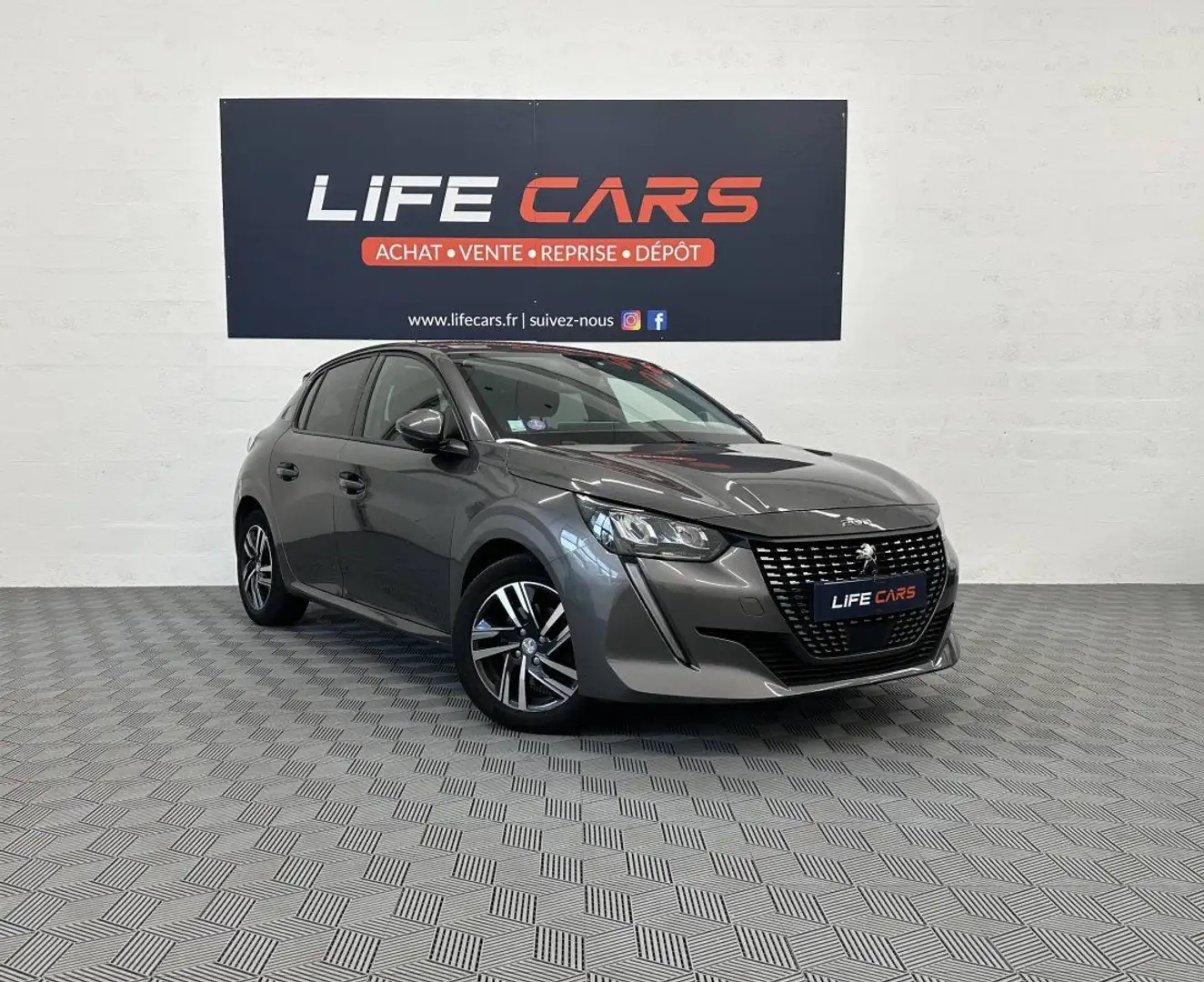 Peugeot 208 II 1.2 PureTech 100ch BVA Allure EAT8 2021 1ère ma Gris - 1
