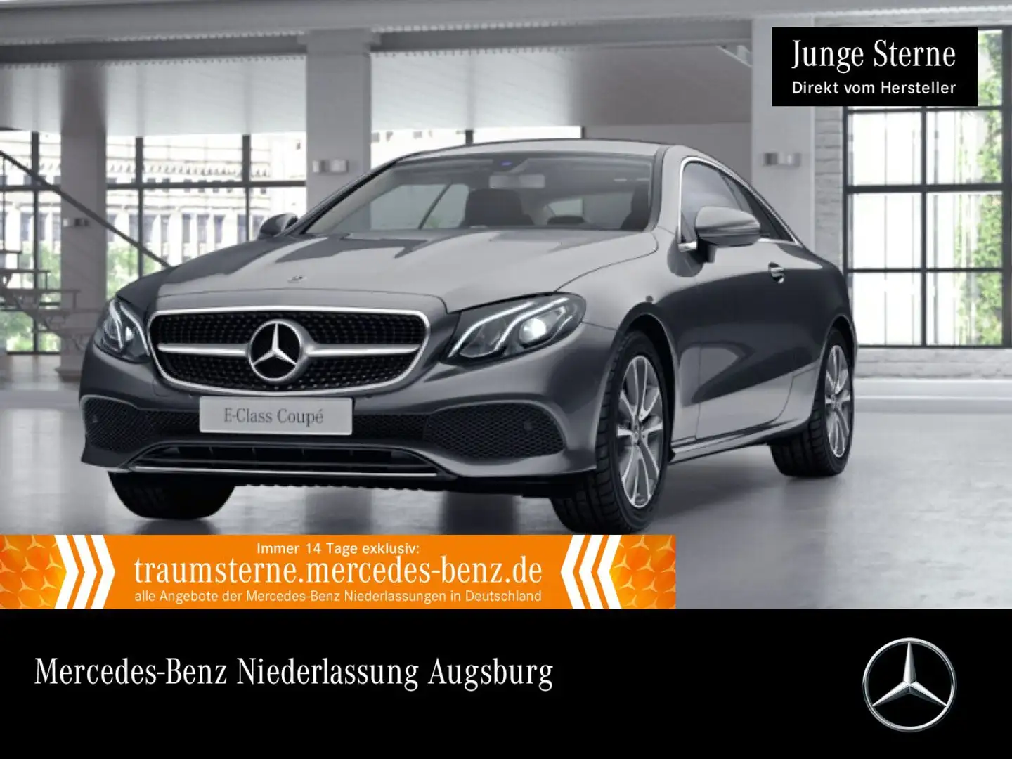 Mercedes-Benz E 200 Coupé AVANTG+LED+KAMERA+TOTW+9G Grau - 1