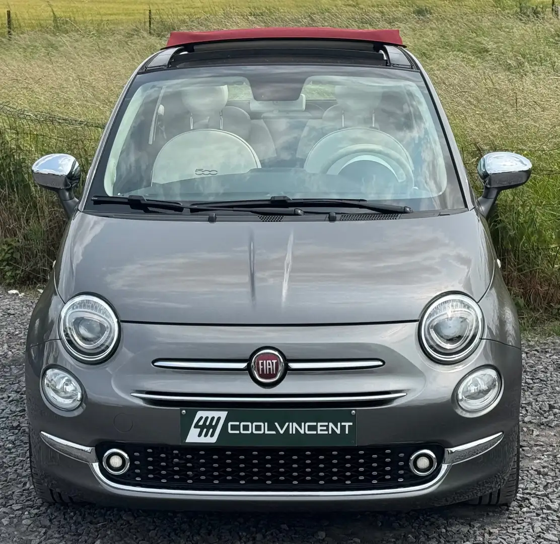 Fiat 500C 0.9 T TwinAir - Cabriolet - ETAT NEUF Gris - 2