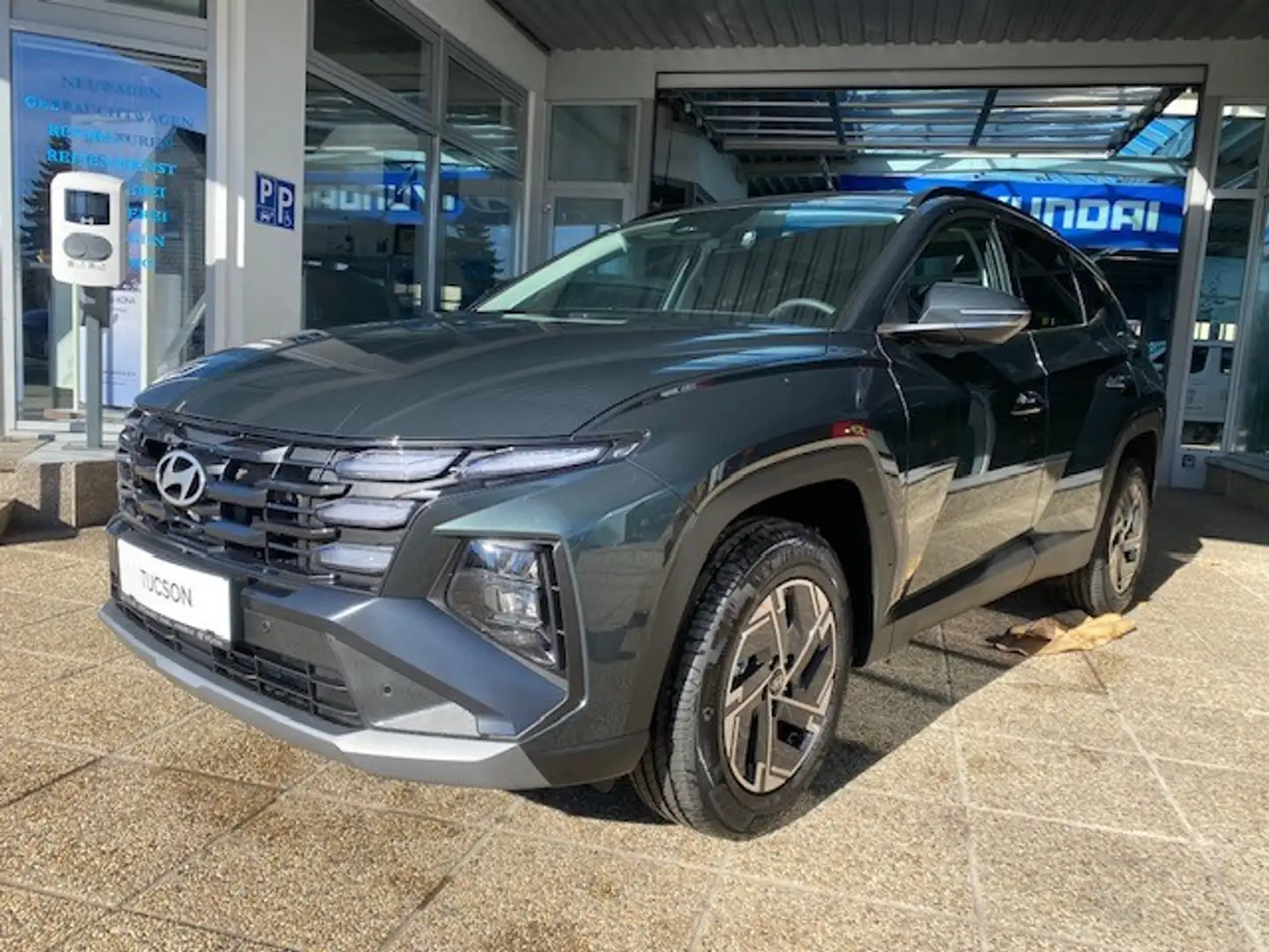 Hyundai TUCSON Tucson 1,6 T-GDI HEV 2WD Jubilé Aut. Grün - 1