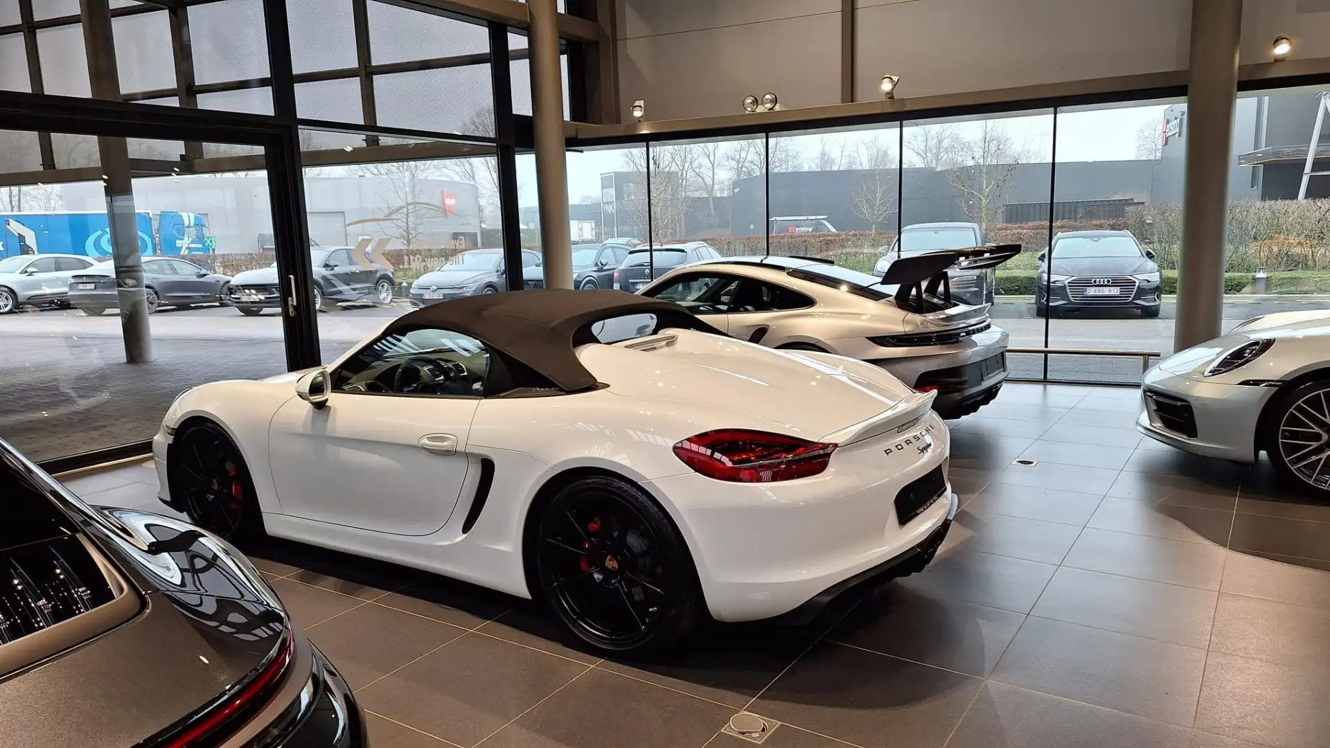Porsche Boxster Spyder 981 Wit - 2