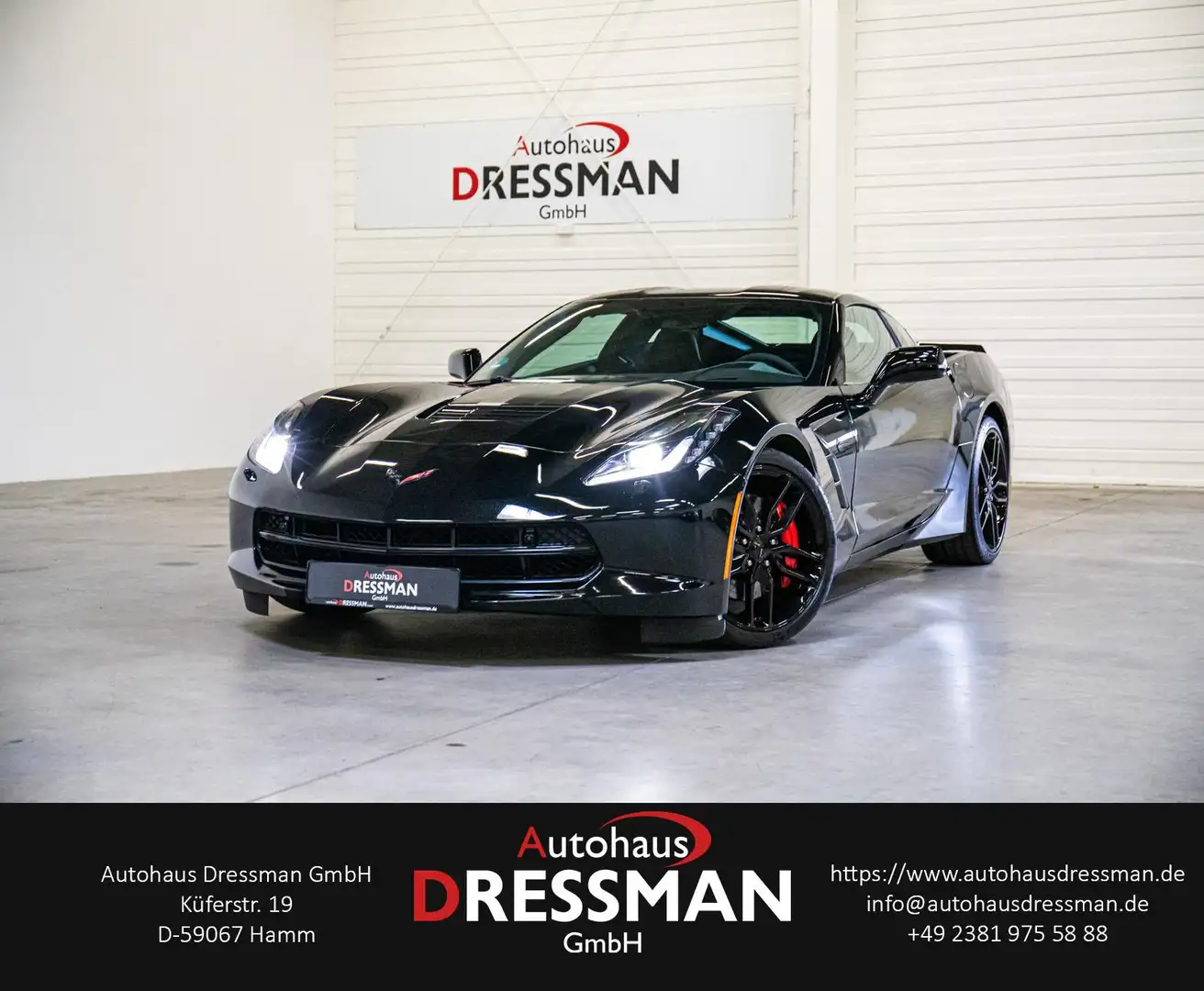 Corvette C7 Stingray 6.2 V8 DT. FZG. COMPETITION-SITZE Noir - 1