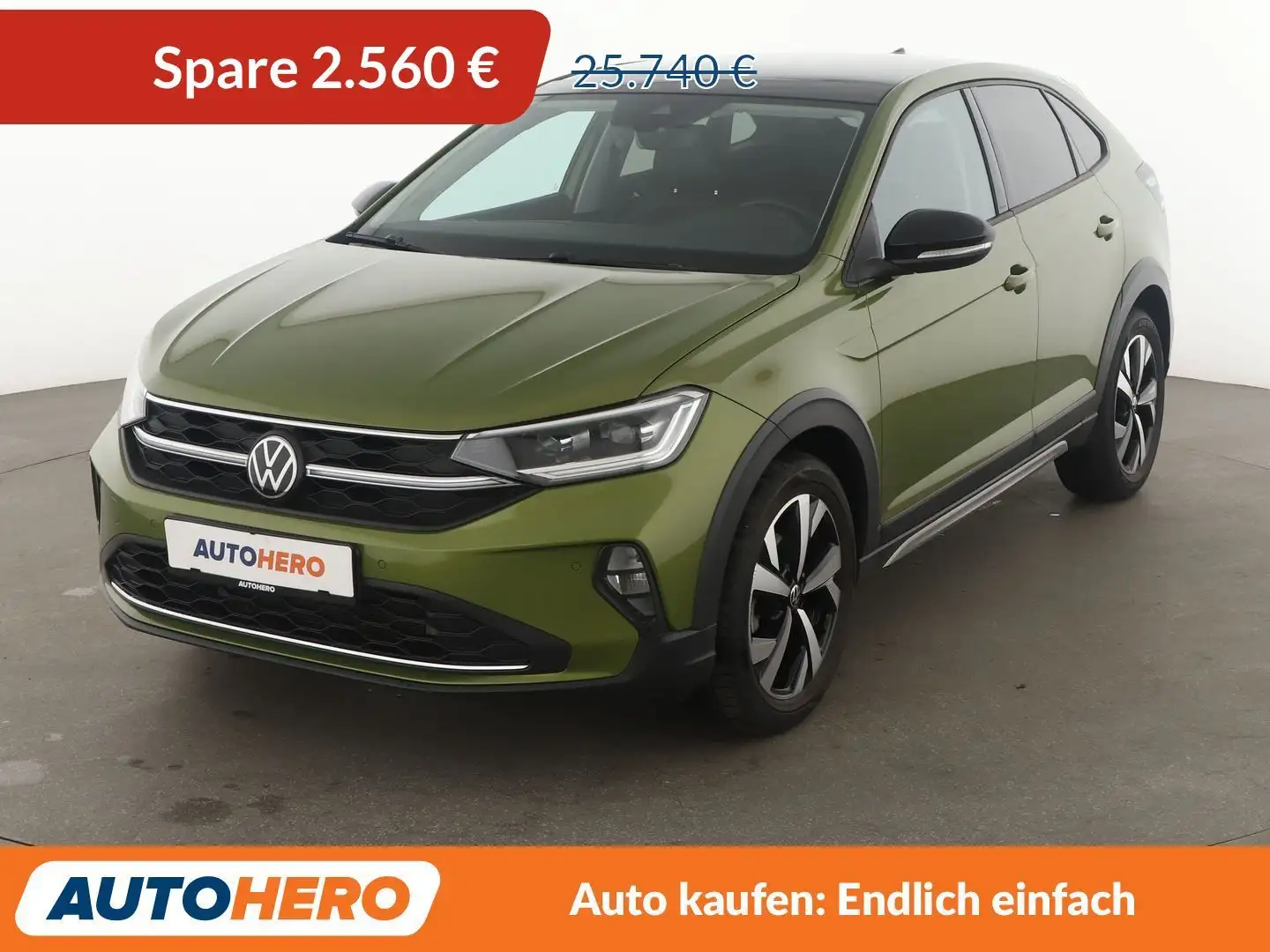 Volkswagen Taigo 1.5 TSI ACT Style Aut.*NAV*LED*ACC*CAM*PDC*SHZ Grün - 1