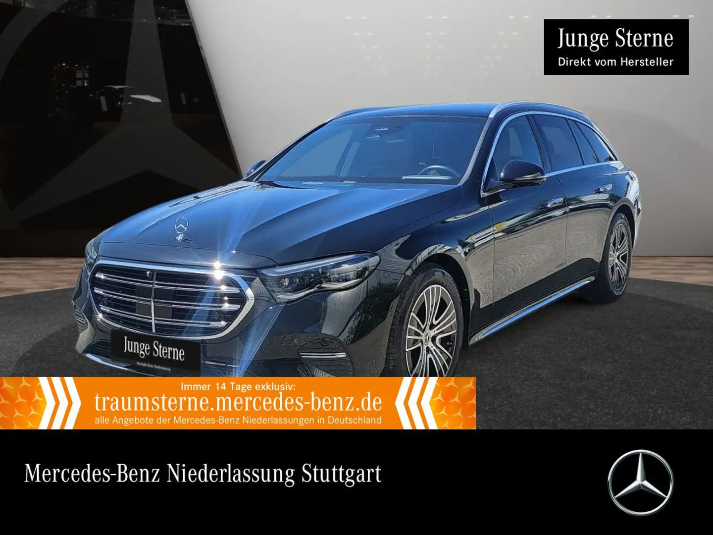 Mercedes-Benz E 220 d T 4M 360° Airmat Pano Burmester Distr. HUD Zwart - 1