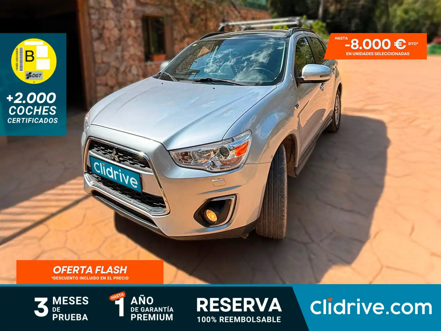 Mitsubishi ASX 220DI-D Kaiteki 4WD 6AT Gris - 1