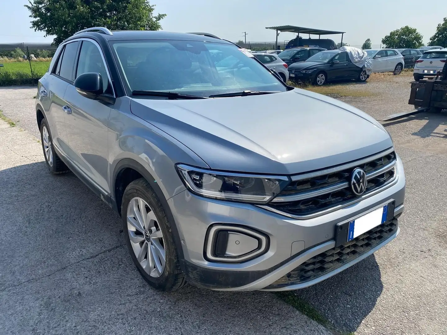 Volkswagen T-Roc 2022 1.0 tsi Style 115cv ALLUVIONATA Argento - 2