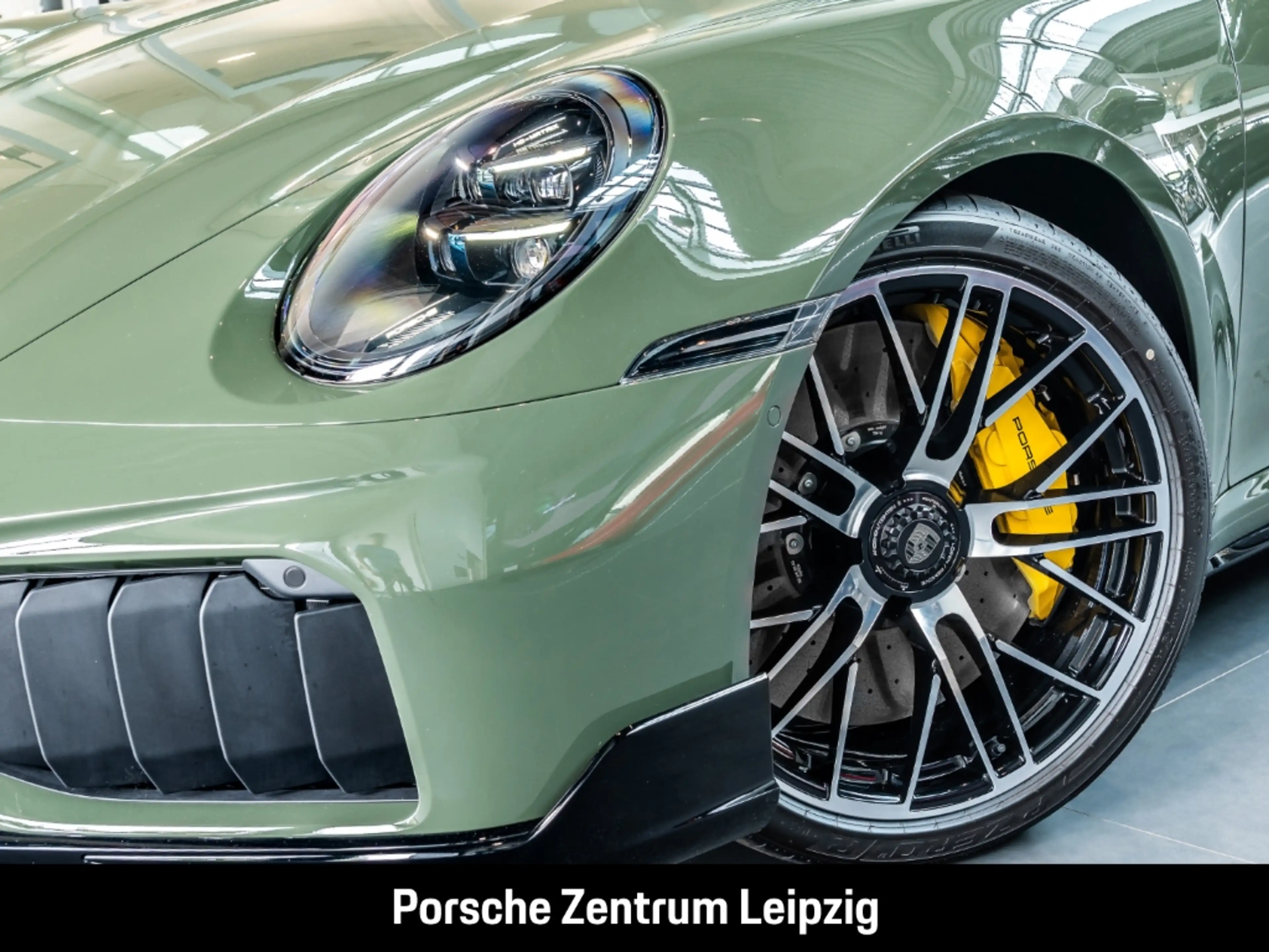 Porsche 992 911 Turbo S PTS schwarzolive! Burmester — photo 8