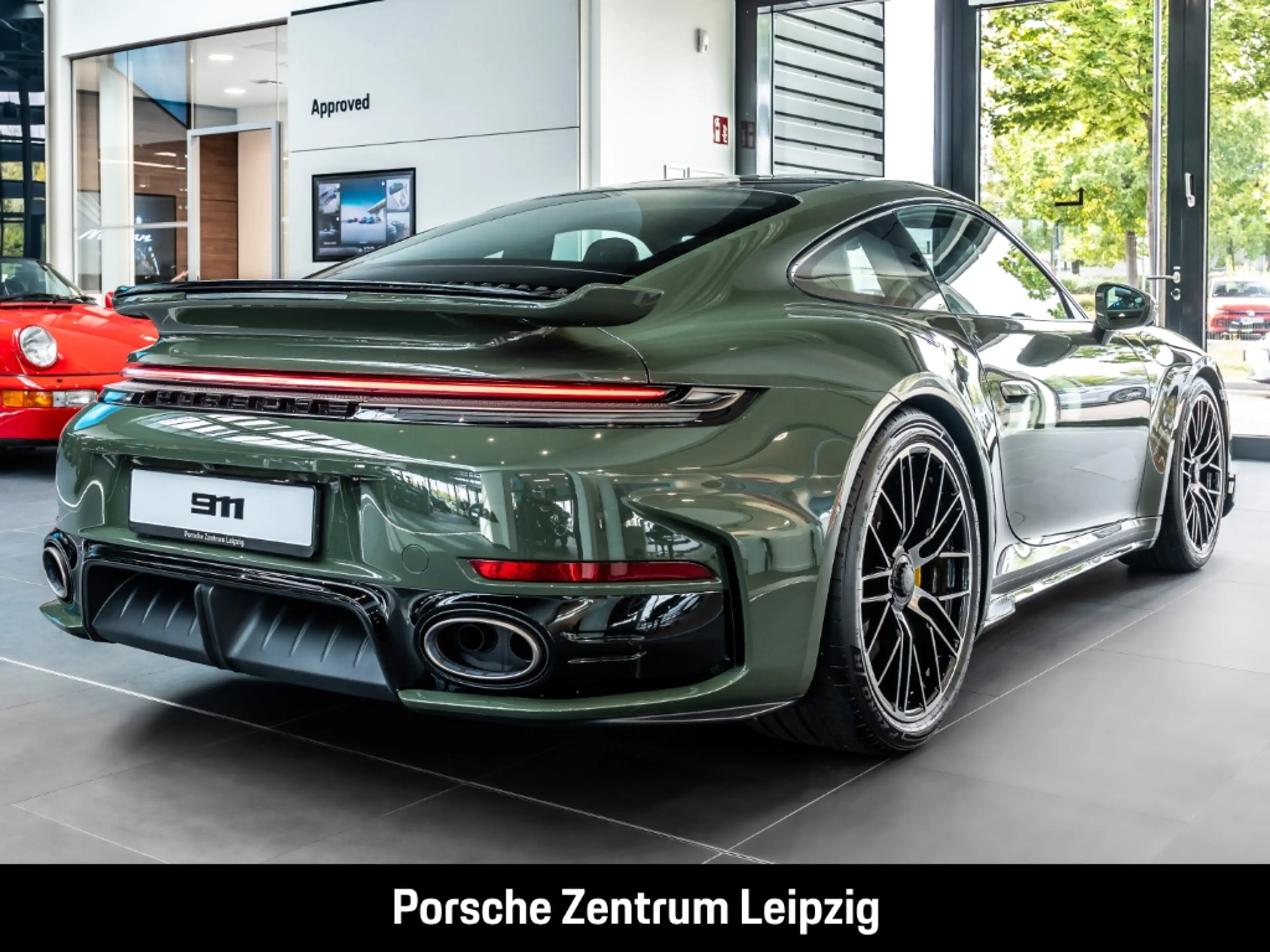 Porsche 992 911 Turbo S PTS schwarzolive! Burmester — photo 6