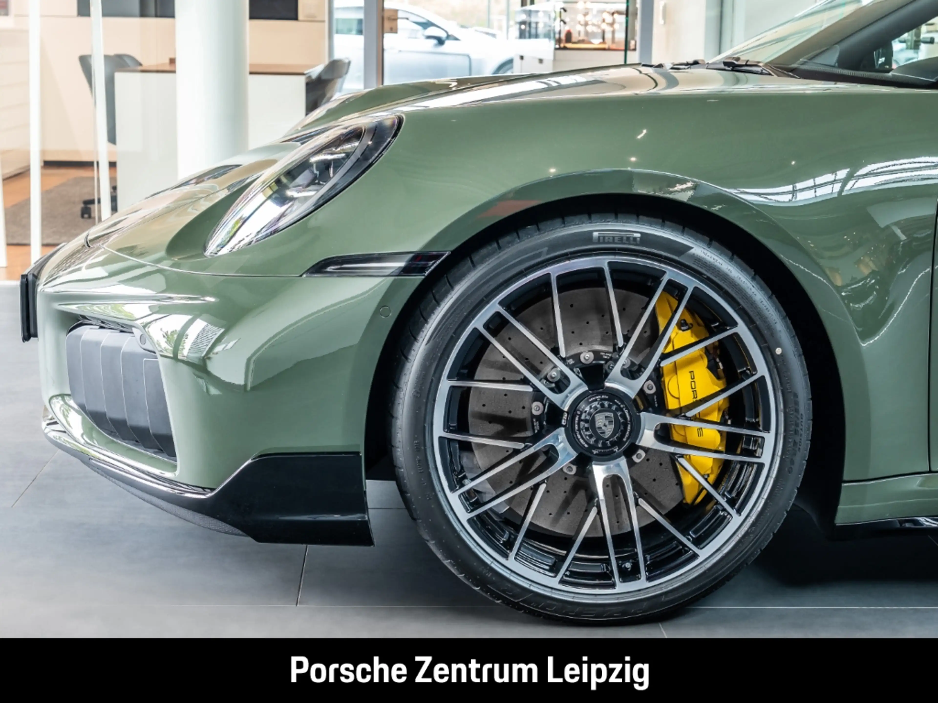 Porsche 992 911 Turbo S PTS schwarzolive! Burmester — photo 7