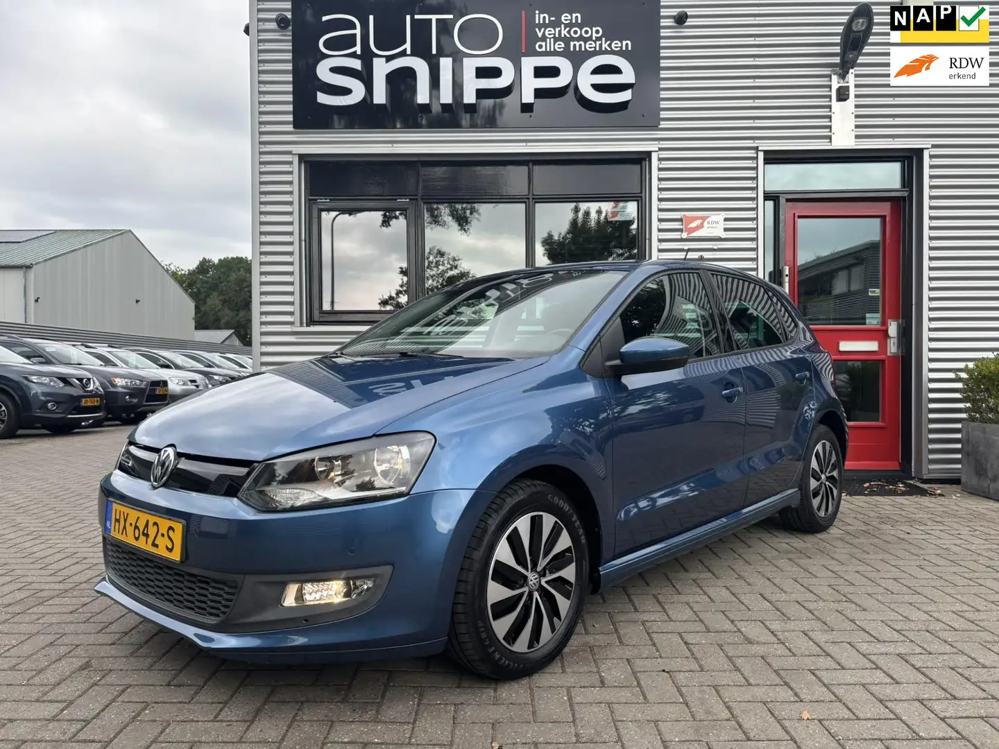 Volkswagen Polo 1.0 BlueMotion -5DRS.-AIRCO-CRUISECONTROL-APPLE CA Bleu - 1