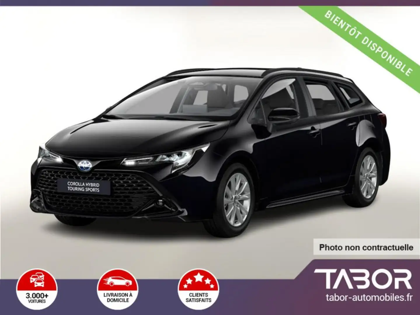 Toyota Corolla TS 1.8 Hybrid 140 ECVT LED GPS Noir - 1