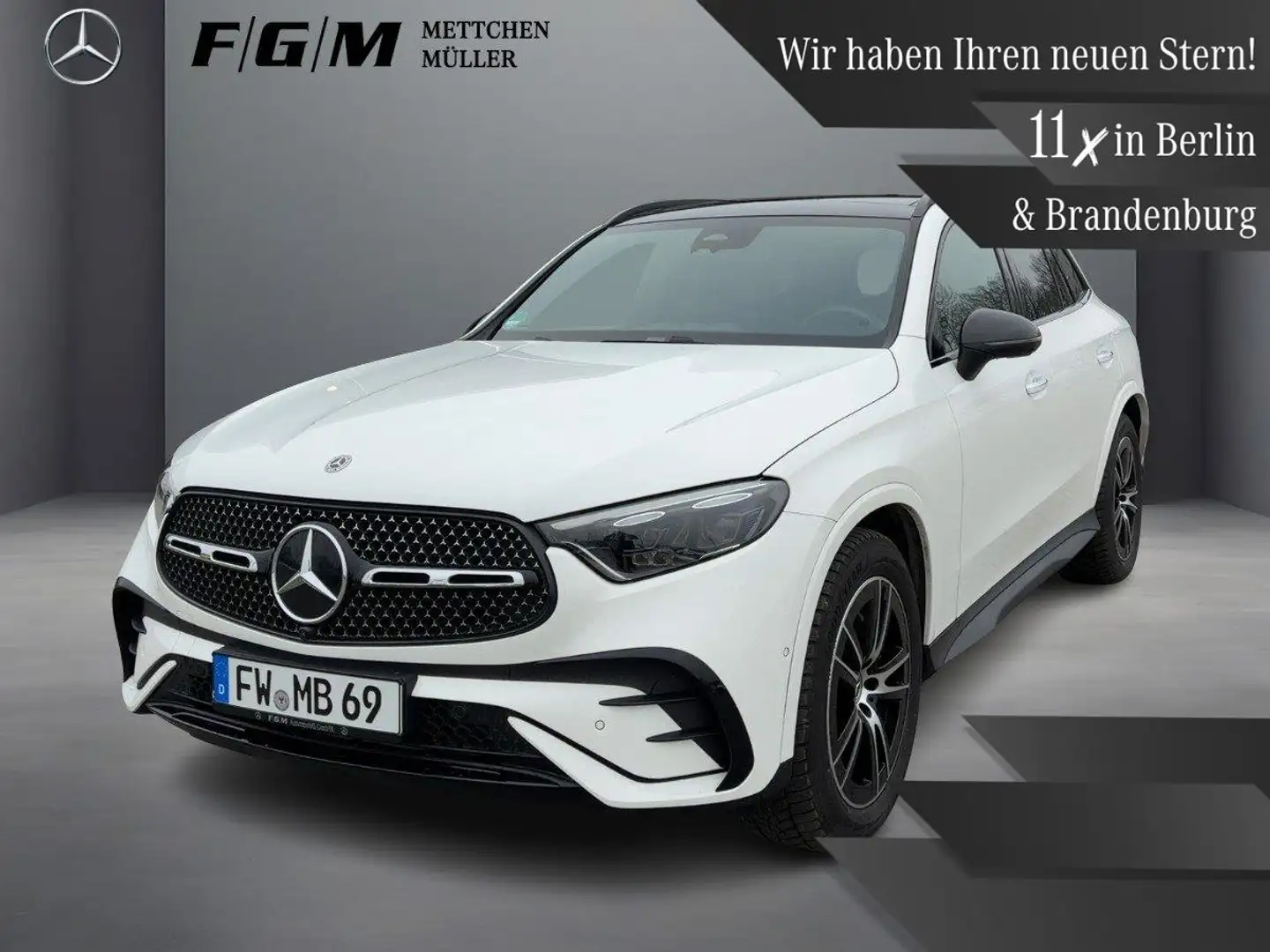 Mercedes-Benz GLC 300 d 4M AMG-Line Burm|DigiLight|KeyGo|TWA Weiß - 1
