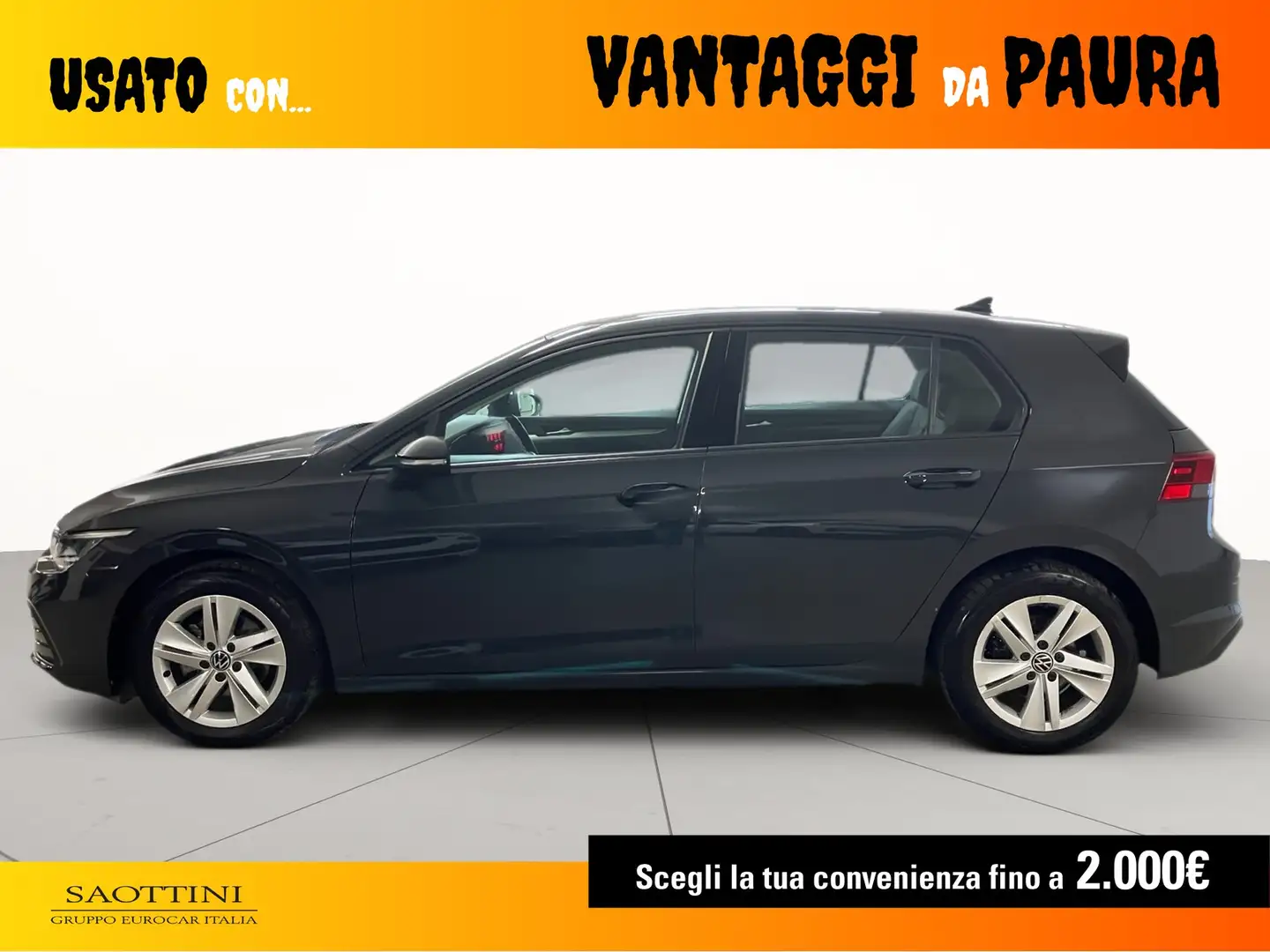 Volkswagen Golf 1.5 TGI Life 130 CV DSG Grijs - 2