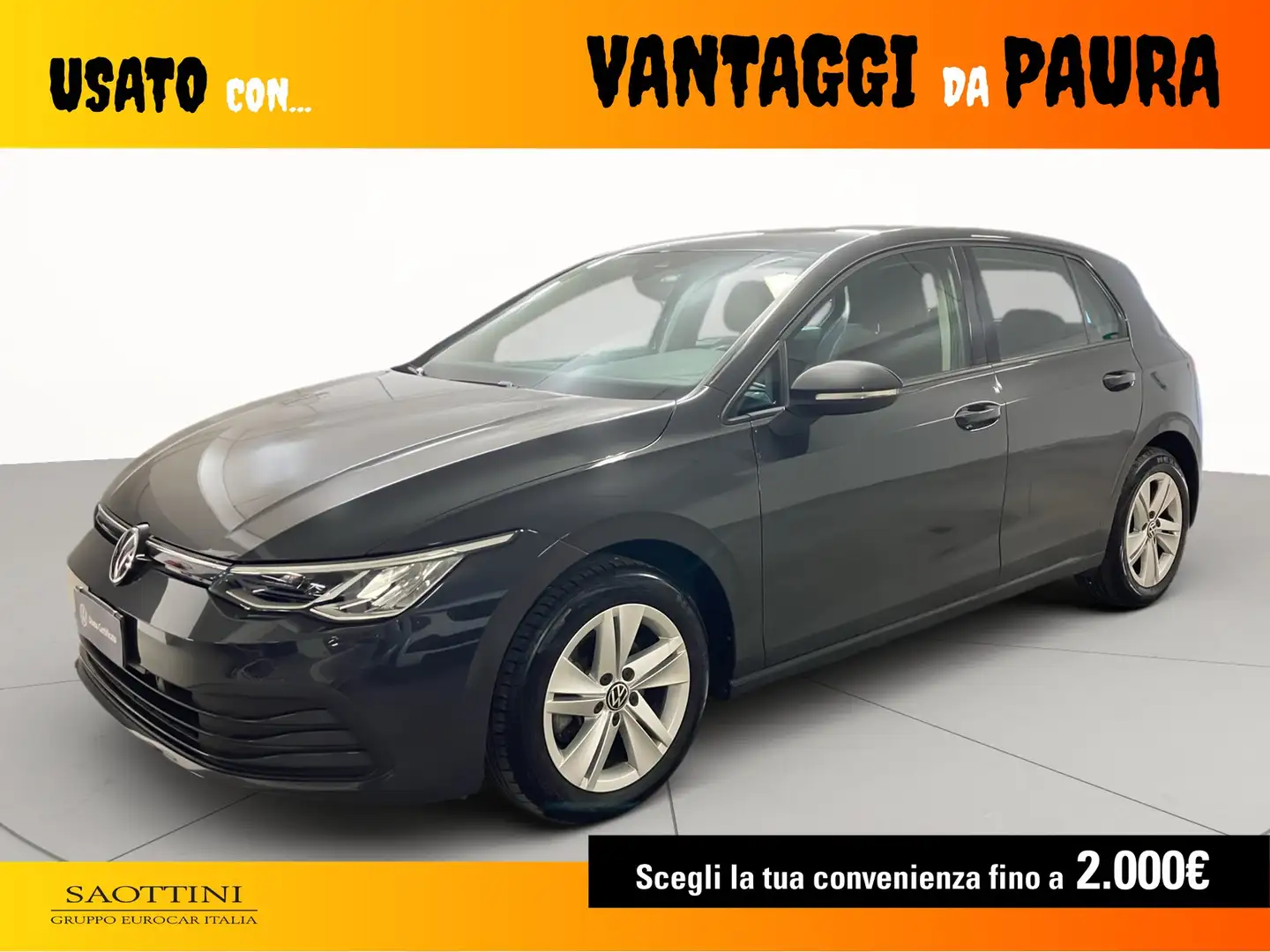 Volkswagen Golf 1.5 TGI Life 130 CV DSG Grijs - 1