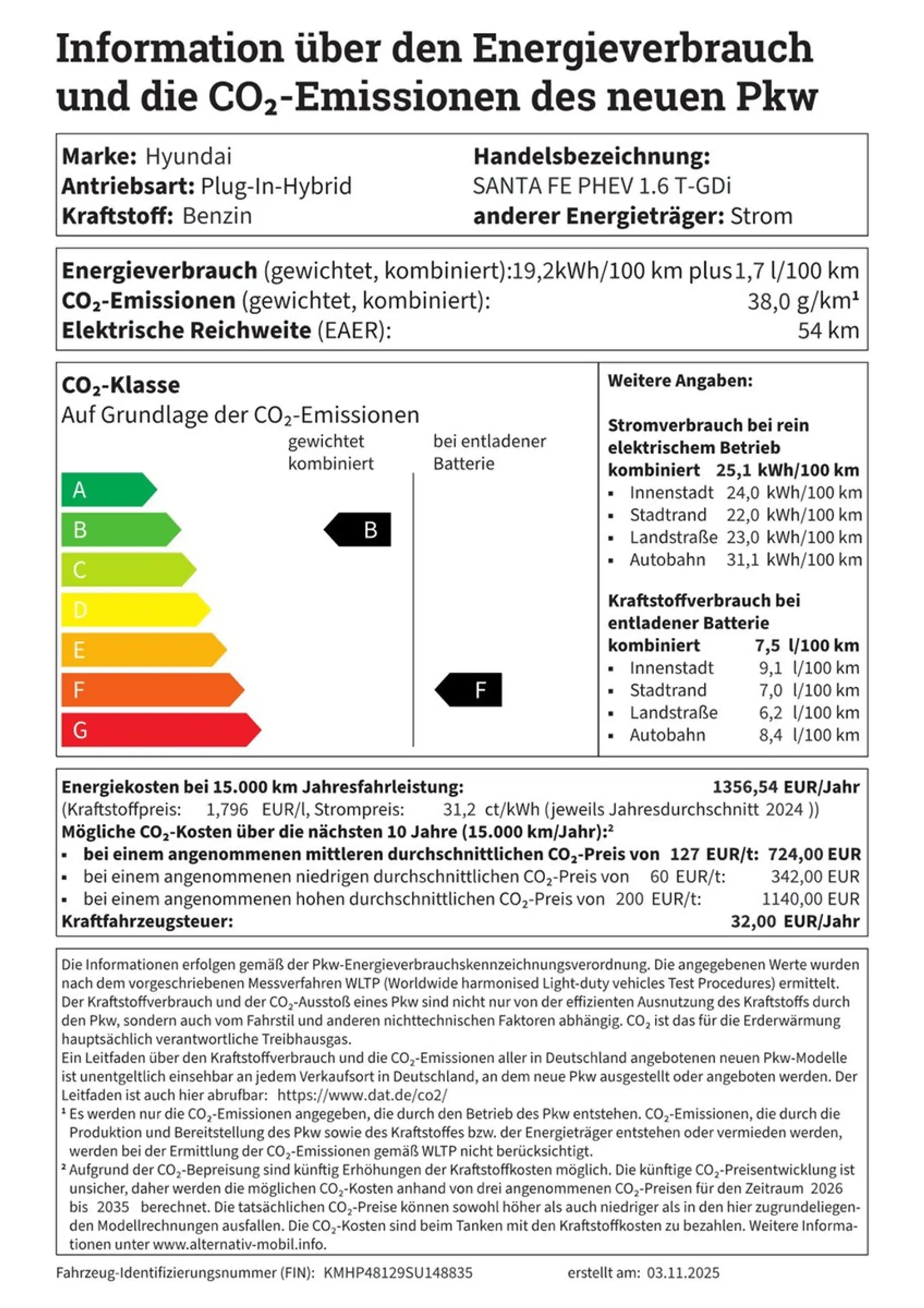 Hyundai SANTA FE Plug-In-Hybrid 1.6 T-GDi Blackline NSCC/HEADUP/... — photo 2