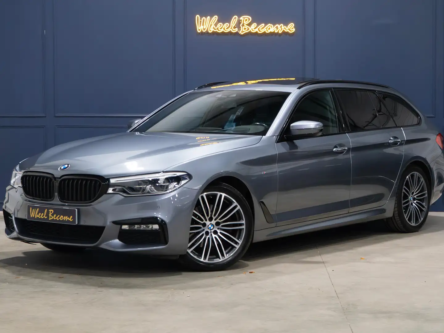 BMW 520 520d 190 ch BVA8 M Sport Zilver - 1