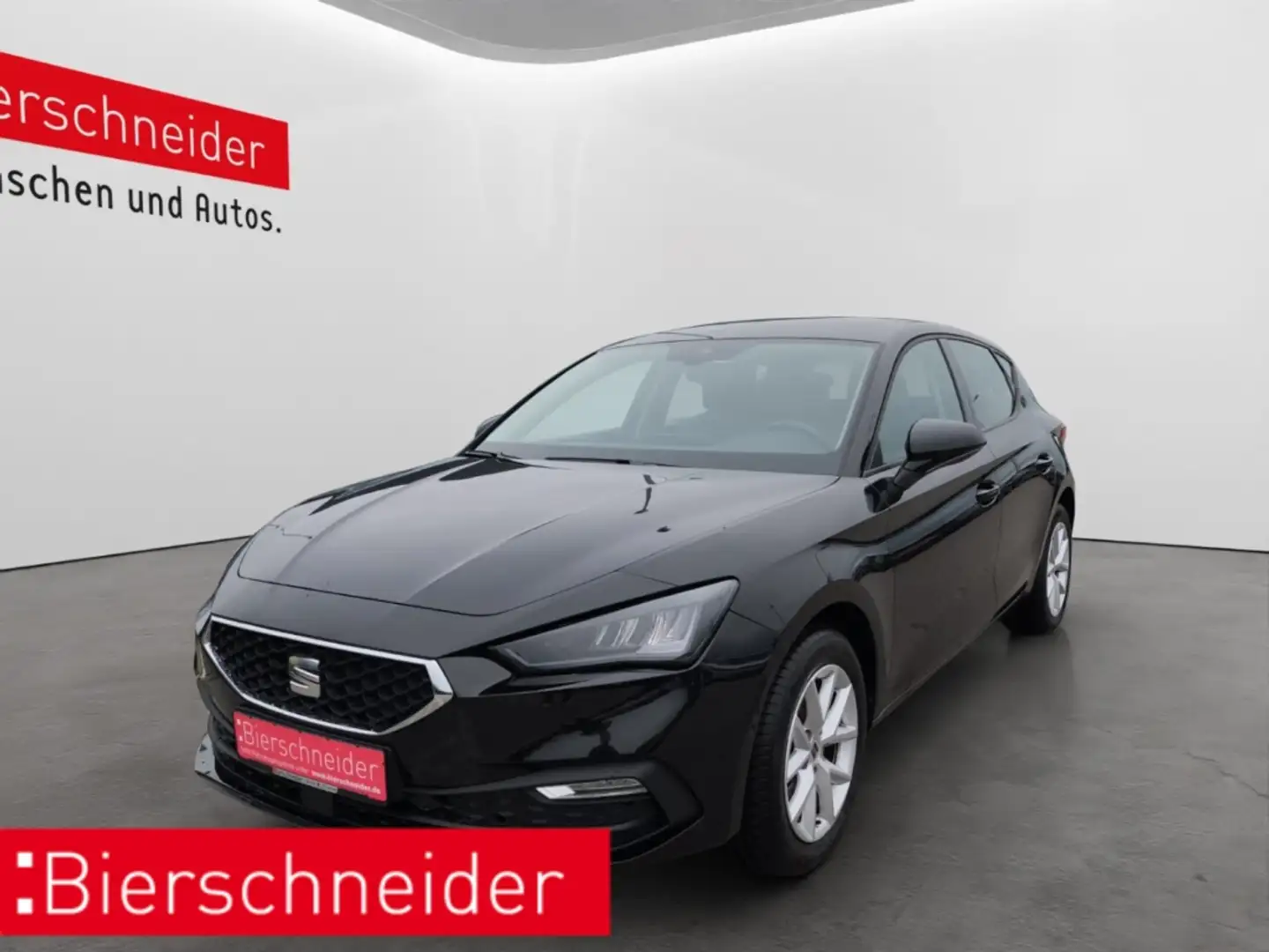 SEAT Leon 1.0 eTSI DSG Style LED NAVI 5-J-GAR KAMERA ACC SHZ Schwarz - 1