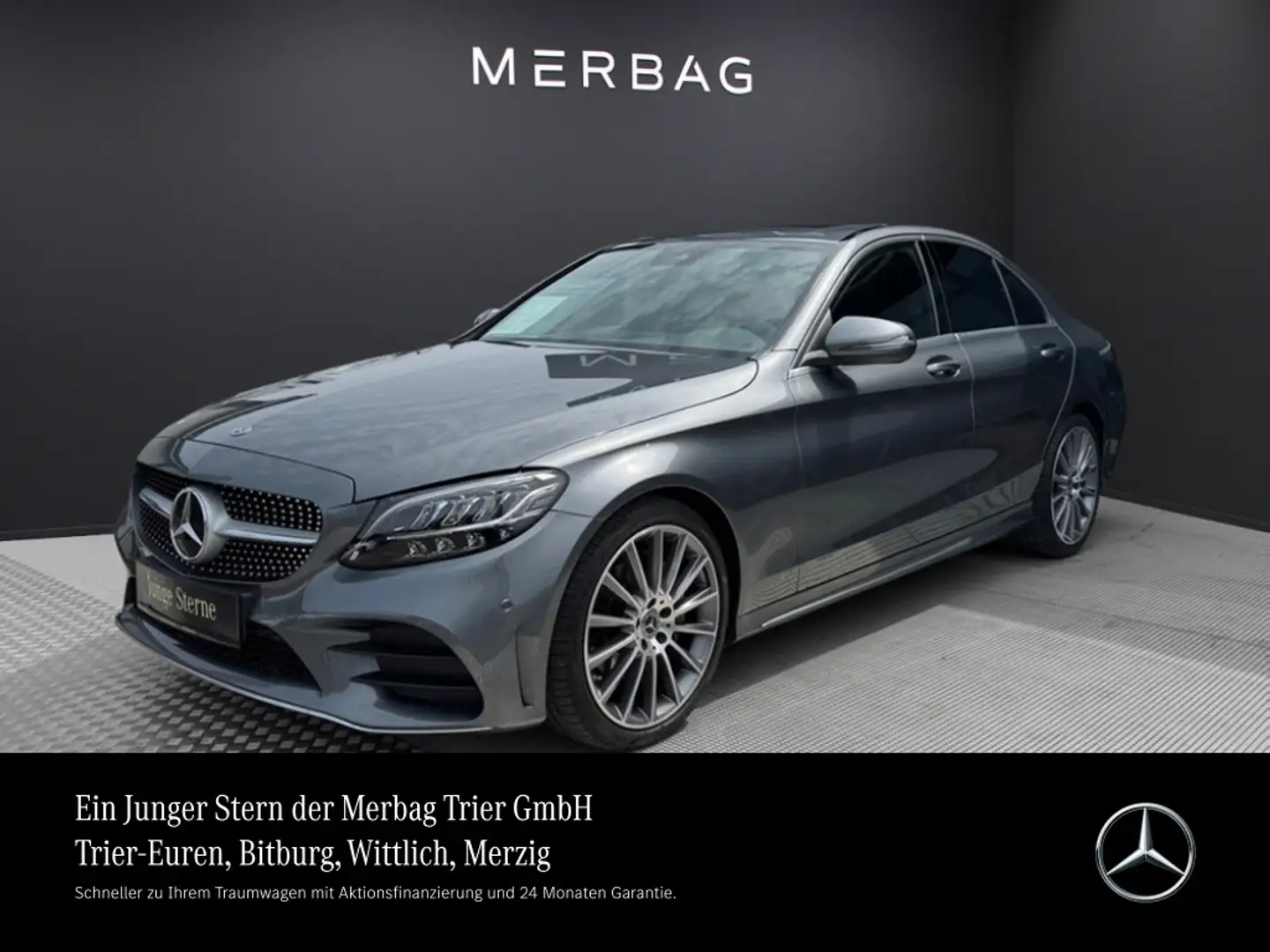 Mercedes-Benz C 220 d *AMG Line Kamera LED SD  Ambiente Spur-P Grijs - 1