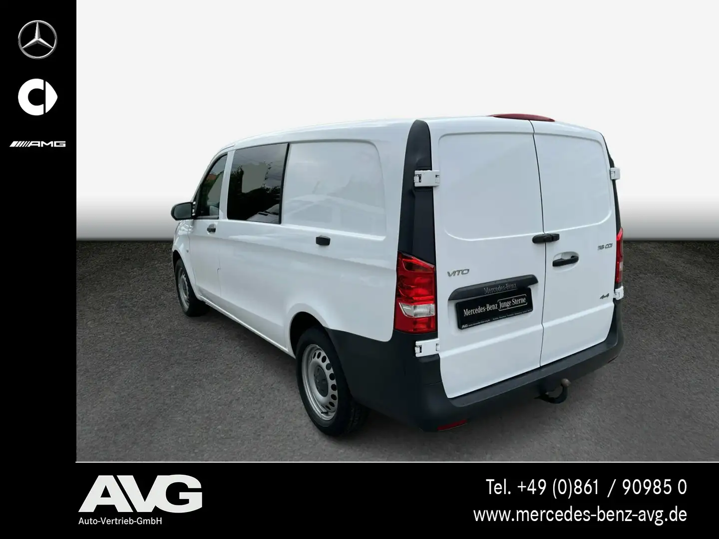 Mercedes-Benz Vito Vito 116 CDI 4x4 Mixto Lang 9G AHK RFK 4-Sitzer Weiß - 2