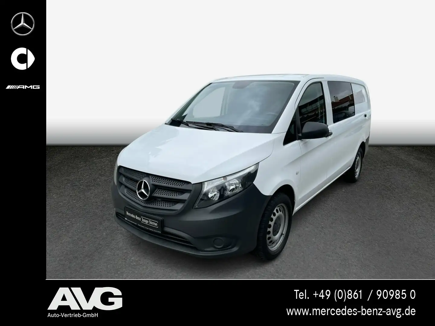 Mercedes-Benz Vito Vito 116 CDI 4x4 Mixto Lang 9G AHK RFK 4-Sitzer Weiß - 1