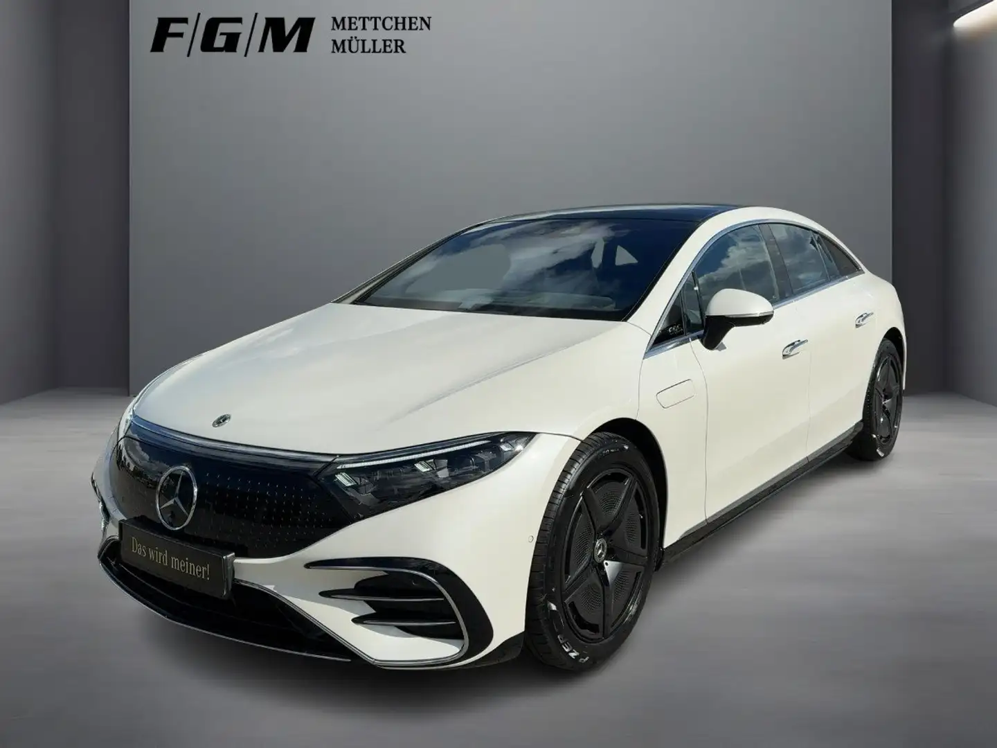 Mercedes-Benz EQS 450+ AMG Line Burm|DigiLight|HUD|KeyGo|360 Weiß - 1