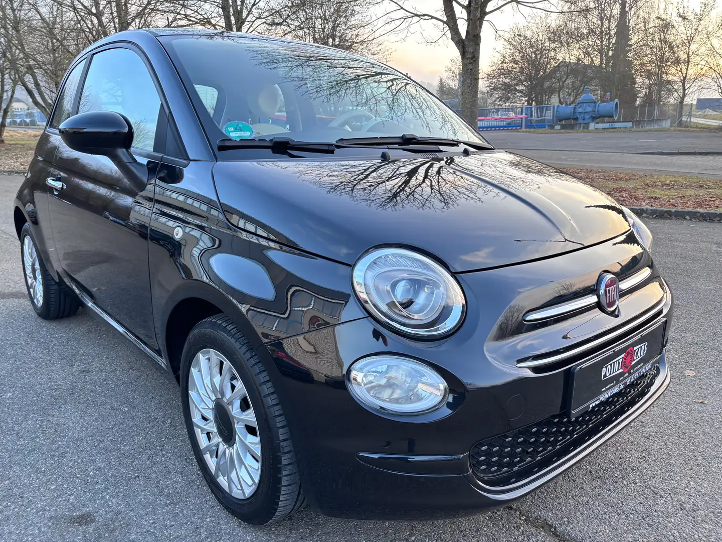 Fiat 500 1.0 Lounge Mild-Hybrid*EURO 6-ALU-2.HAND-WR* Schwarz - 2