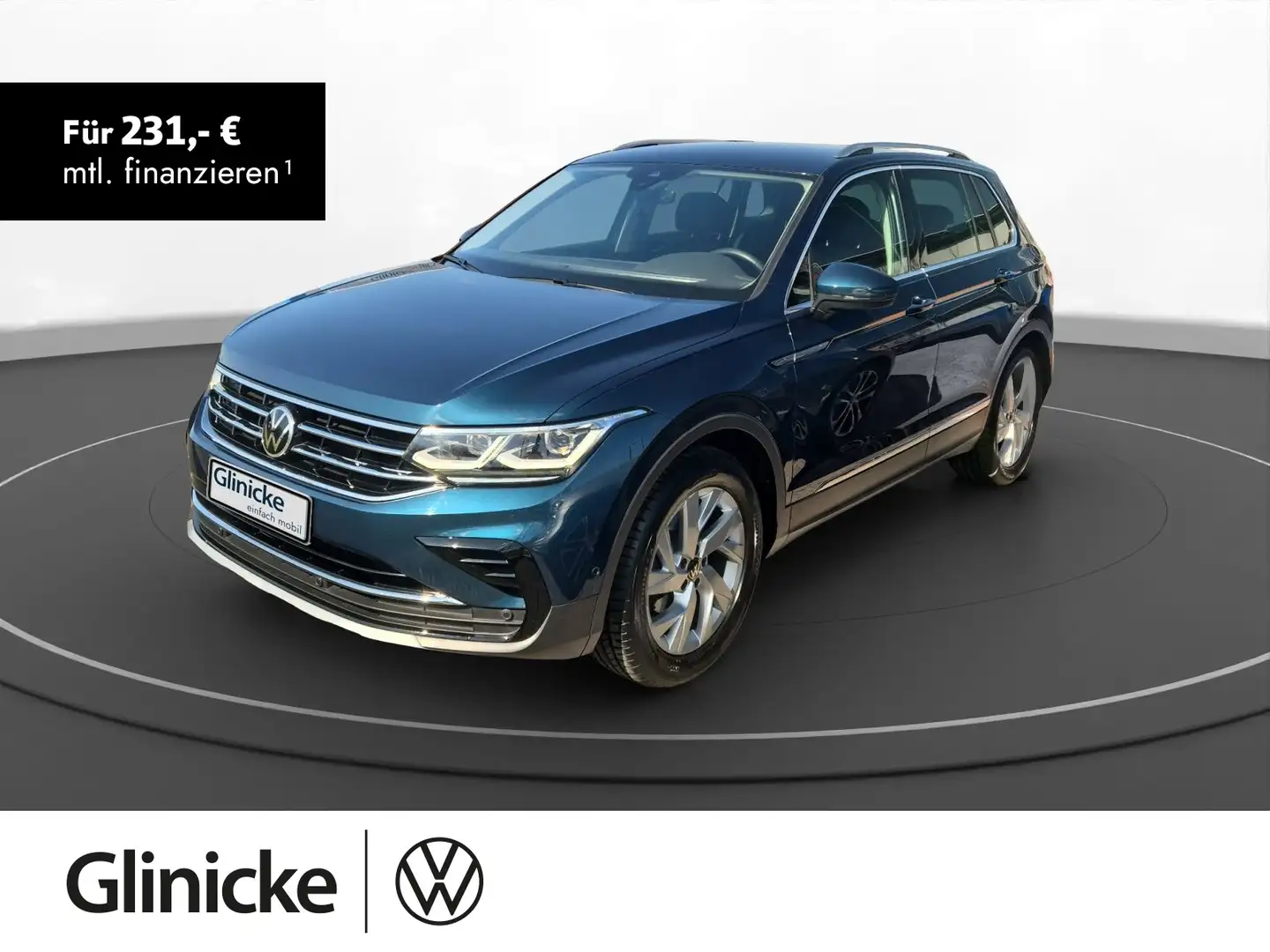 Volkswagen Tiguan 2.0 TDI DSG Elegance Navi AHK Kamera SiHz Blau - 1