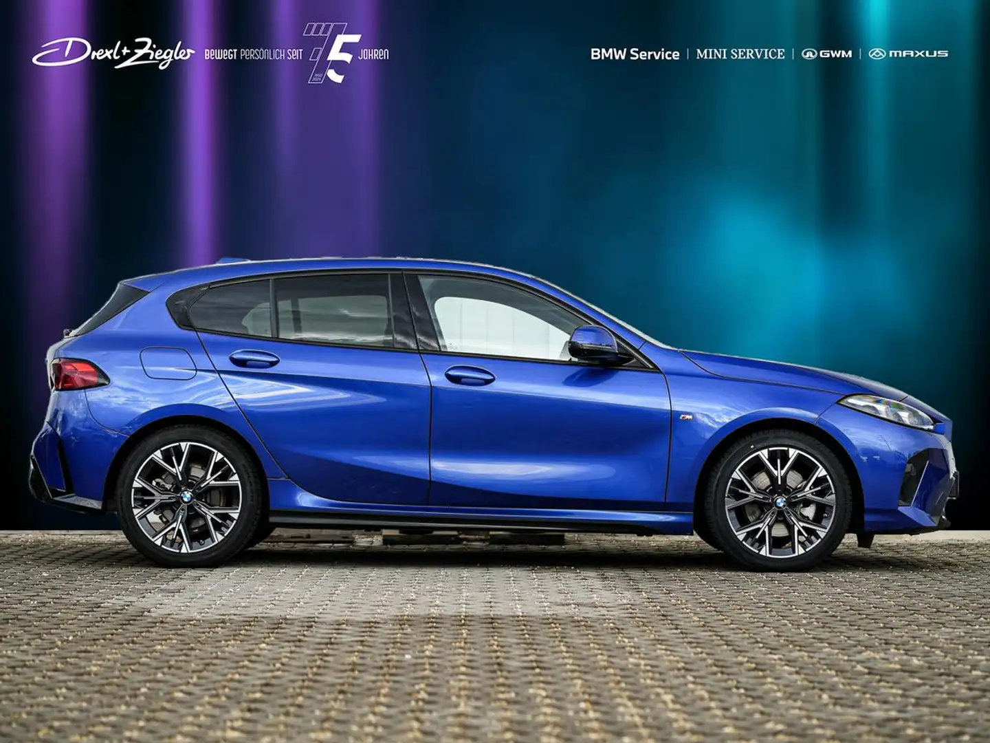 BMW 120 M-Sport AHK aLED PANO HeadUp KoZg 360° Blau - 2
