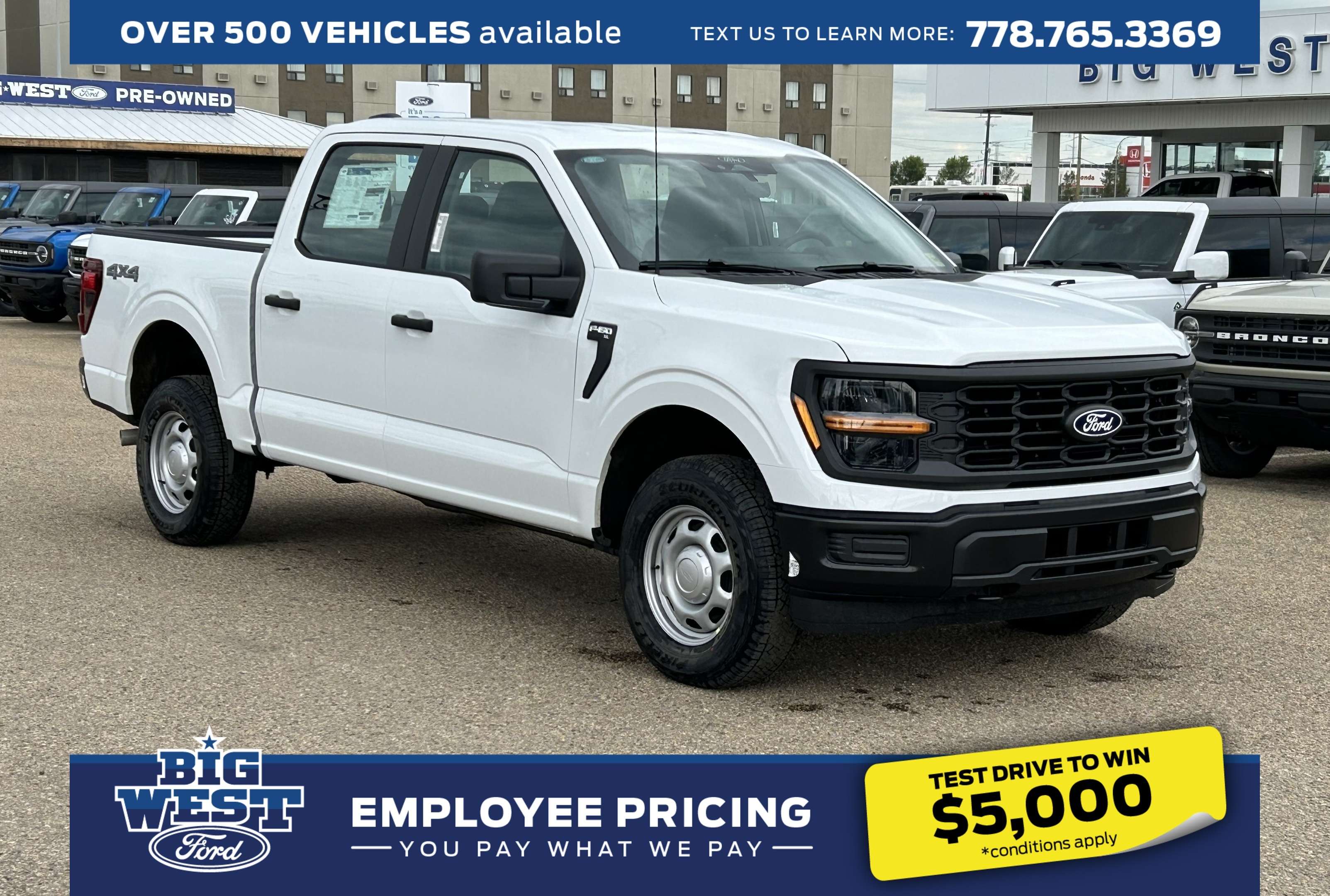 White 2026 Ford F-150 Pickup Truck Four-Wheel Drive Automatic