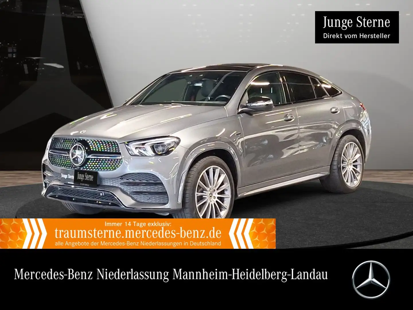 Mercedes-Benz GLE 350 de Coupé 4M AMG+NIGHT+PANO+360+MULTIBEAM Gris - 1