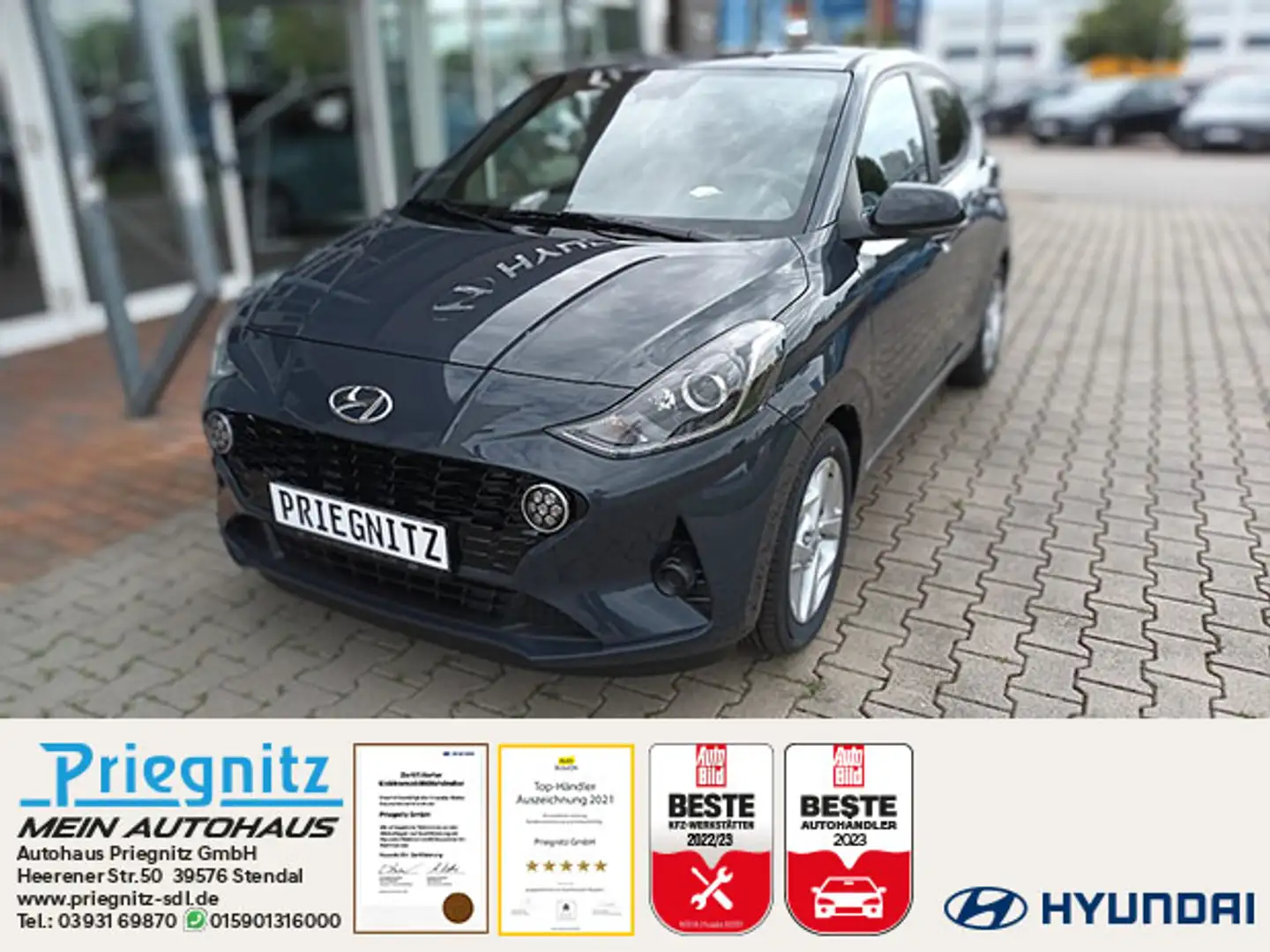Hyundai i10 1.0 Benzin M/T  Connect & Go Grau - 1