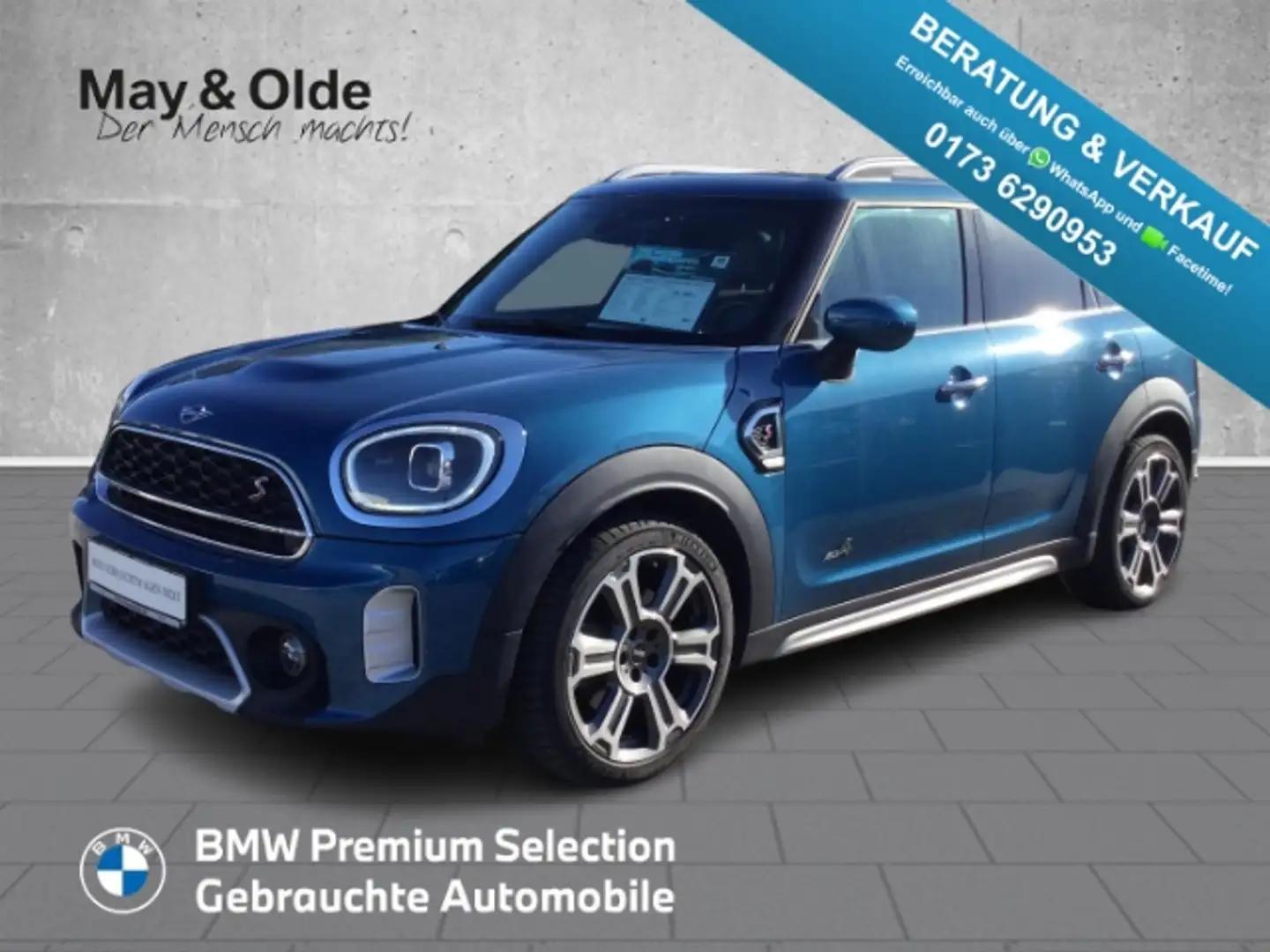 MINI Cooper S Countryman ALL4 LED Pano Kamera CarPlay Bleu - 1