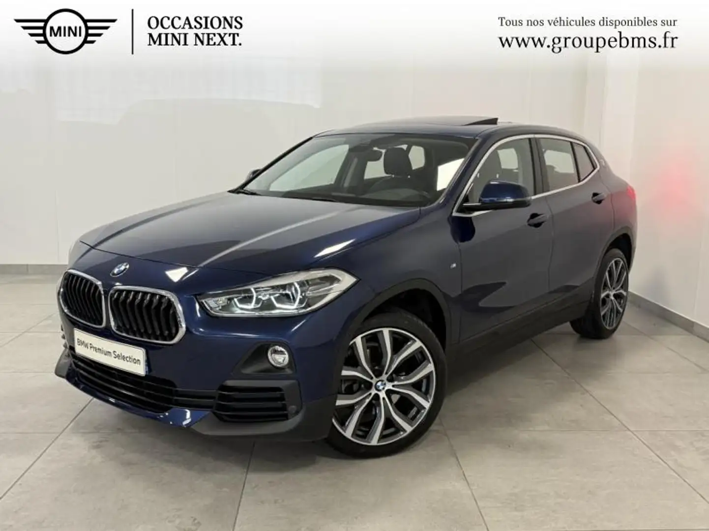 BMW X2 sDrive18dA 150ch Lounge Plus Euro6d-T Bleu - 1